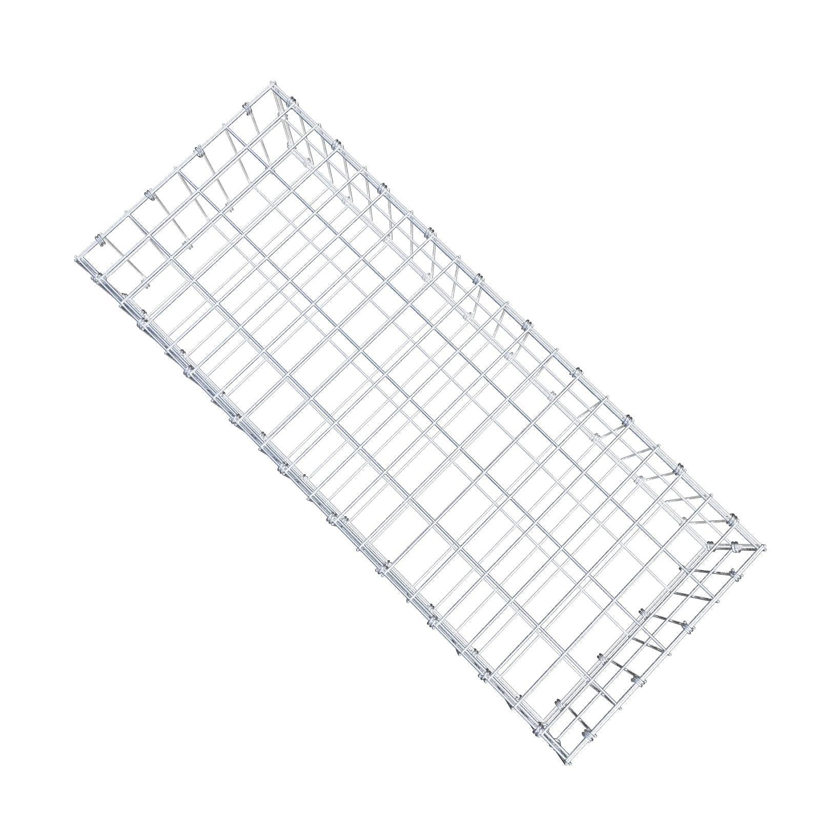 Gabion 100 cm x 20 cm x 40 cm (L x H x D), mesh size 5 x 10 cm, spiral ring