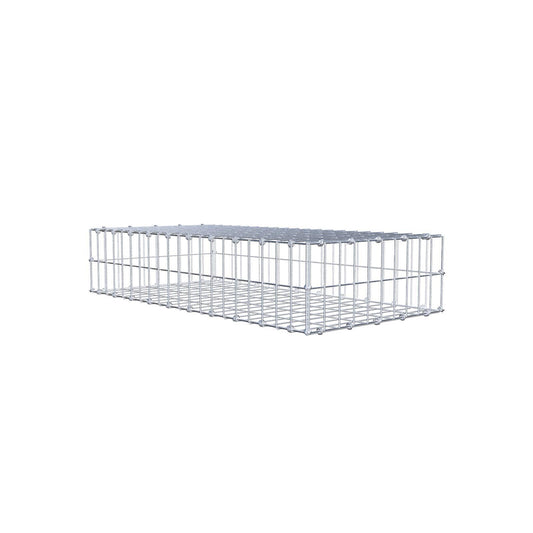 Gavión 100 cm x 20 cm x 50 cm (L x A x P), luz de malla 5 x 10 cm, anillo en espiral