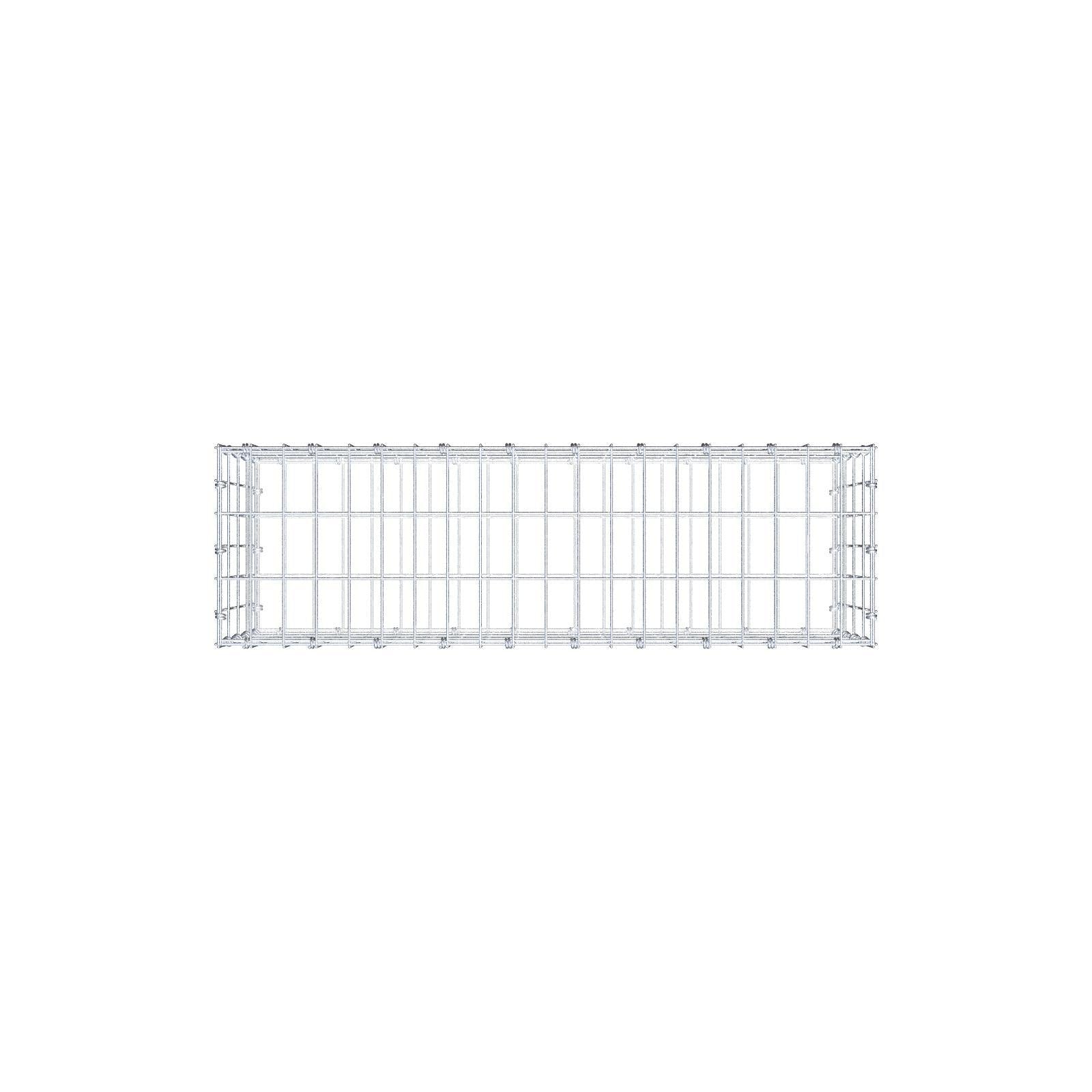 Gabione 100 cm x 40 cm x 30 cm (L x H x T), Maschenweite 5 x 10 cm, Spiralring