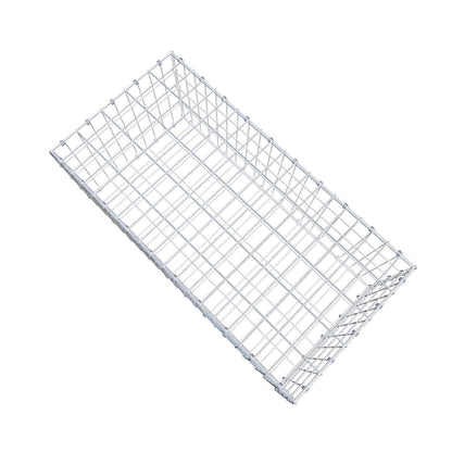 Gabion 100 cm x 40 cm x 50 cm (L x H x P), mailles 5 x 10 cm, anneau en spirale