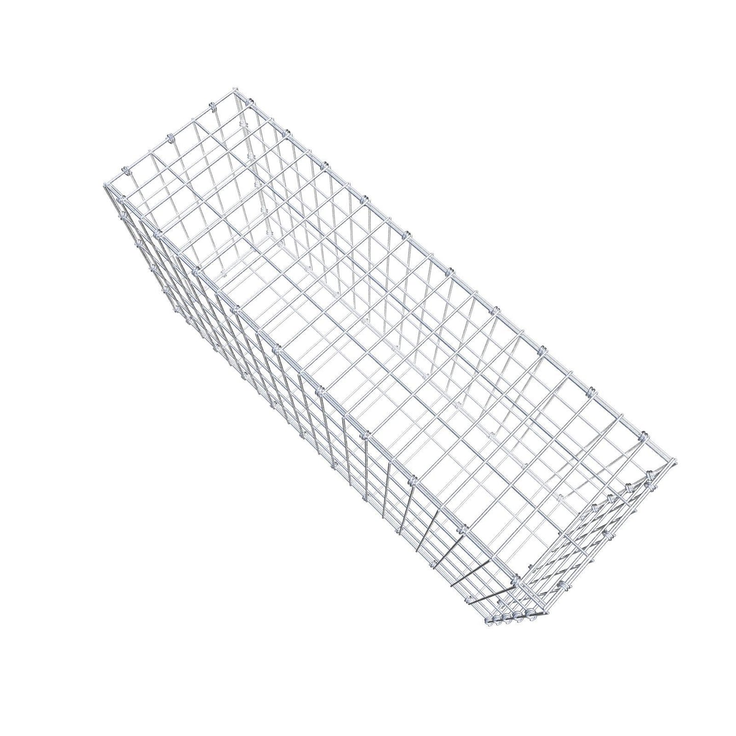 Gabion 100 cm x 50 cm x 30 cm (L x H x D), maskestørrelse 5 x 10 cm, spiralring