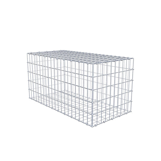 Gabion 100 cm x 50 cm x 50 cm (L x H x P), mailles 5 x 10 cm, anneau en spirale