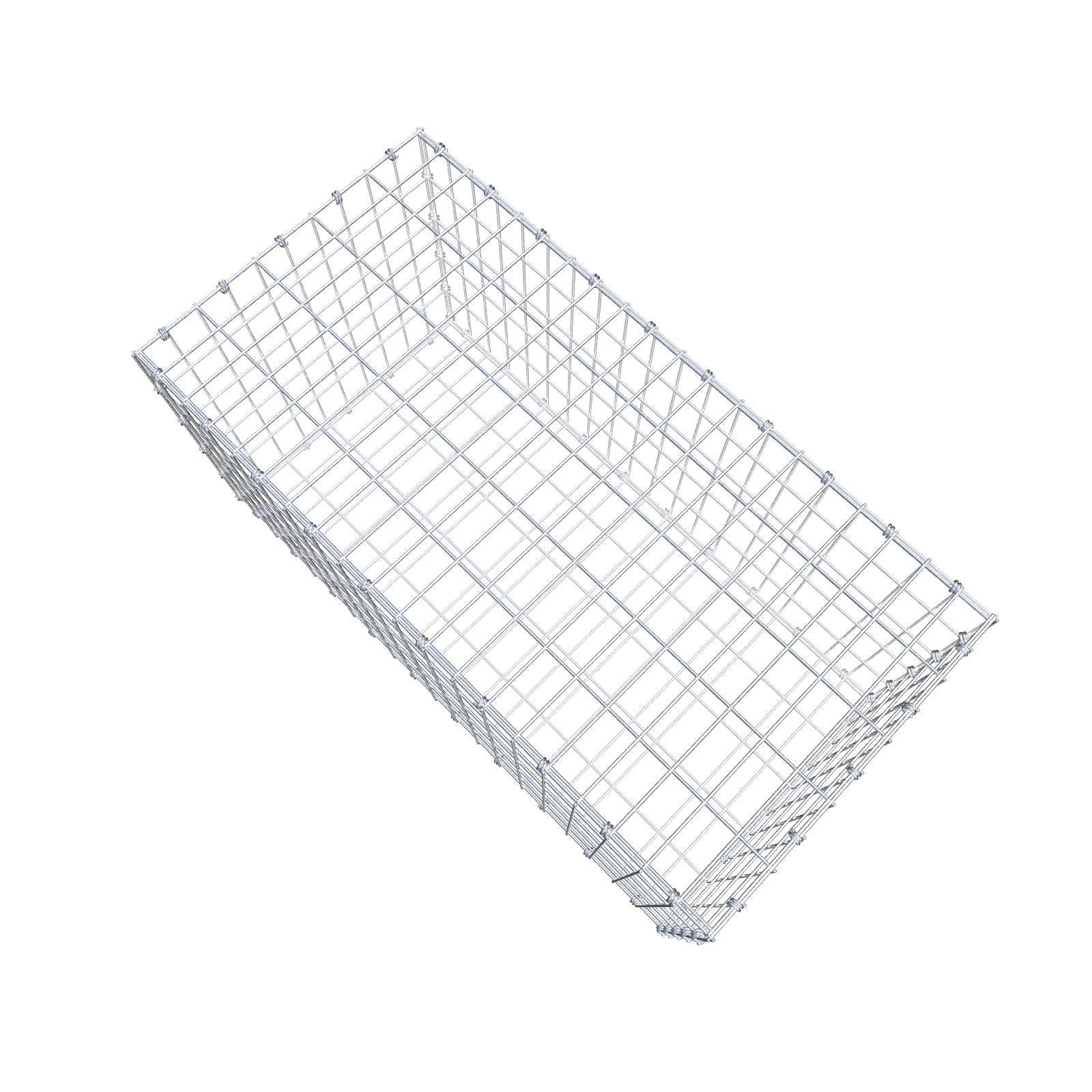 Gabion 100 cm x 50 cm x 50 cm (L x H x D), mesh size 5 x 10 cm, spiral ring