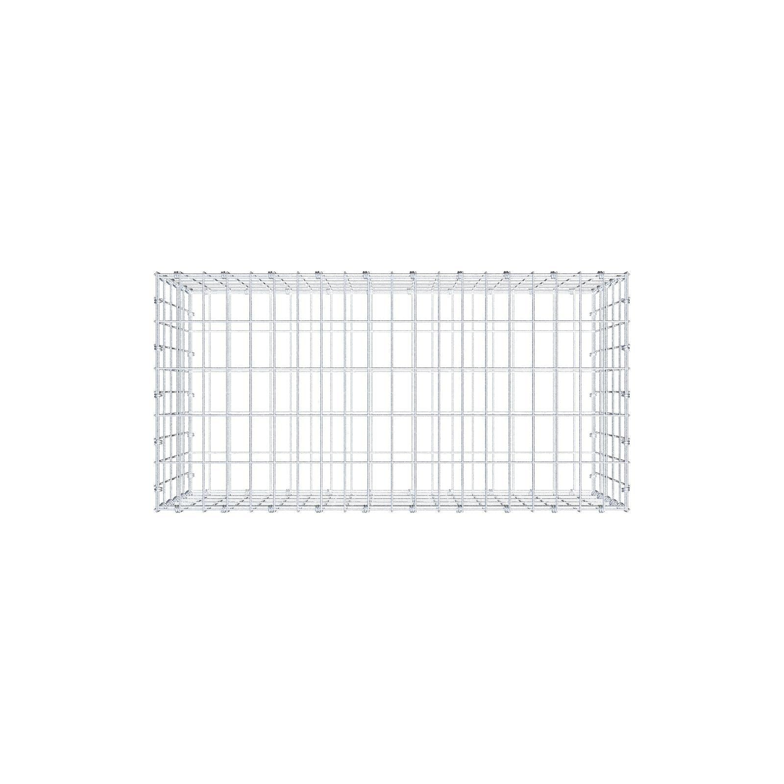 Gabion 100 cm x 50 cm x 50 cm (L x H x D), mesh size 5 x 10 cm, spiral ring