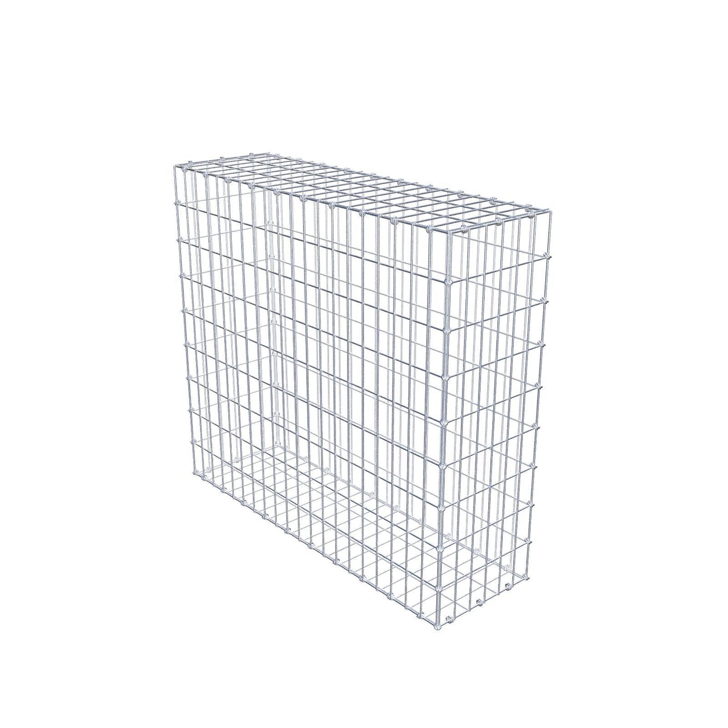 Gabion 100 cm x 90 cm x 30 cm (L x H x P), mailles 5 x 10 cm, anneau en spirale