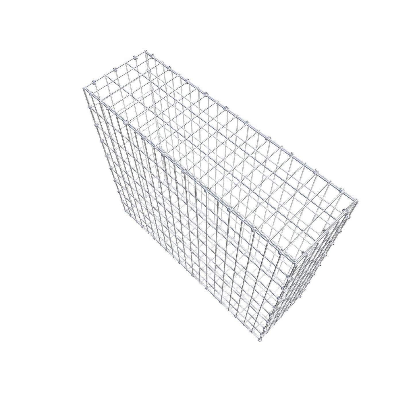Gabion 100 cm x 90 cm x 30 cm (L x H x P), mailles 5 x 10 cm, anneau en spirale