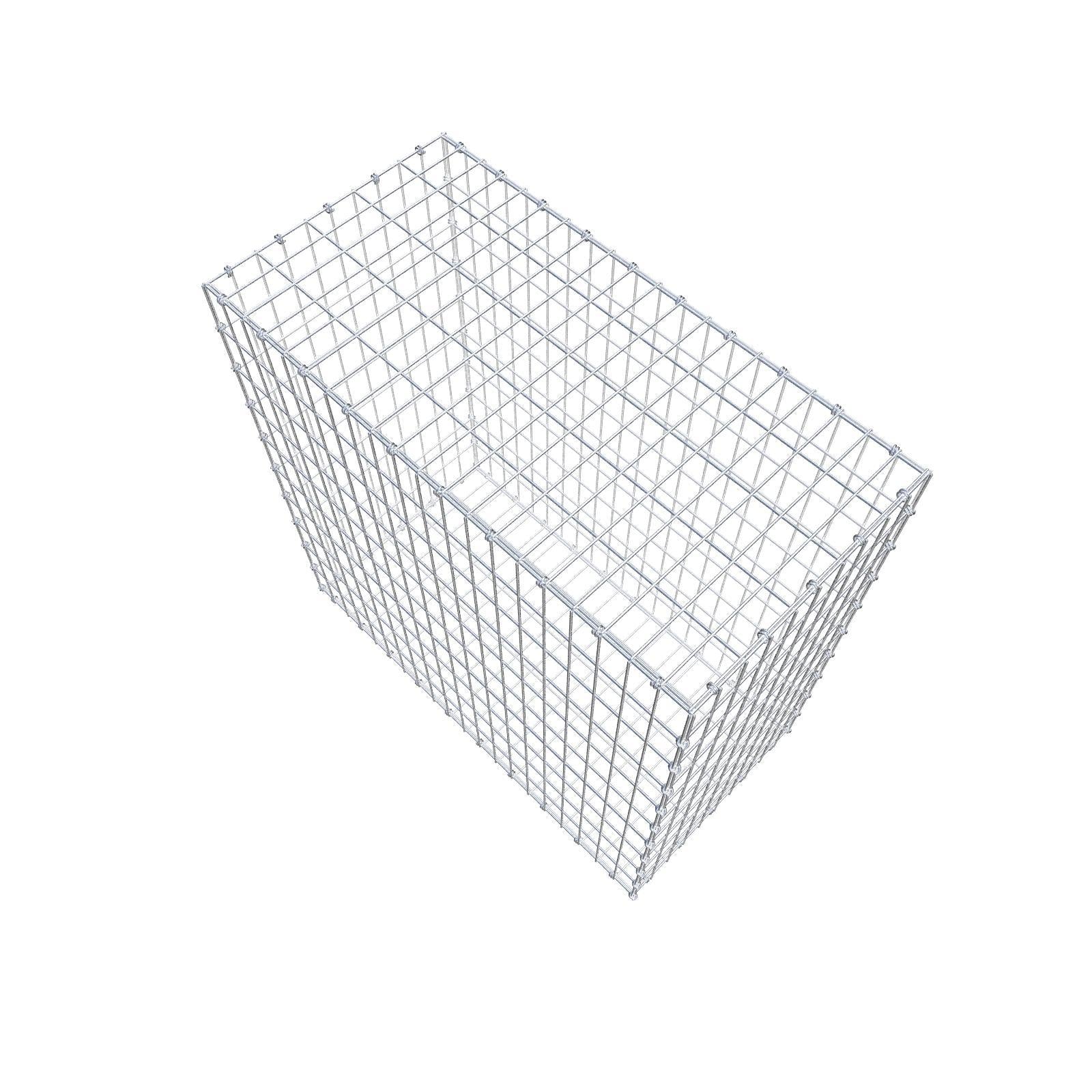Gabion 100 cm x 100 cm x 50 cm (L x H x D), mesh size 5 x 10 cm, spiral ring