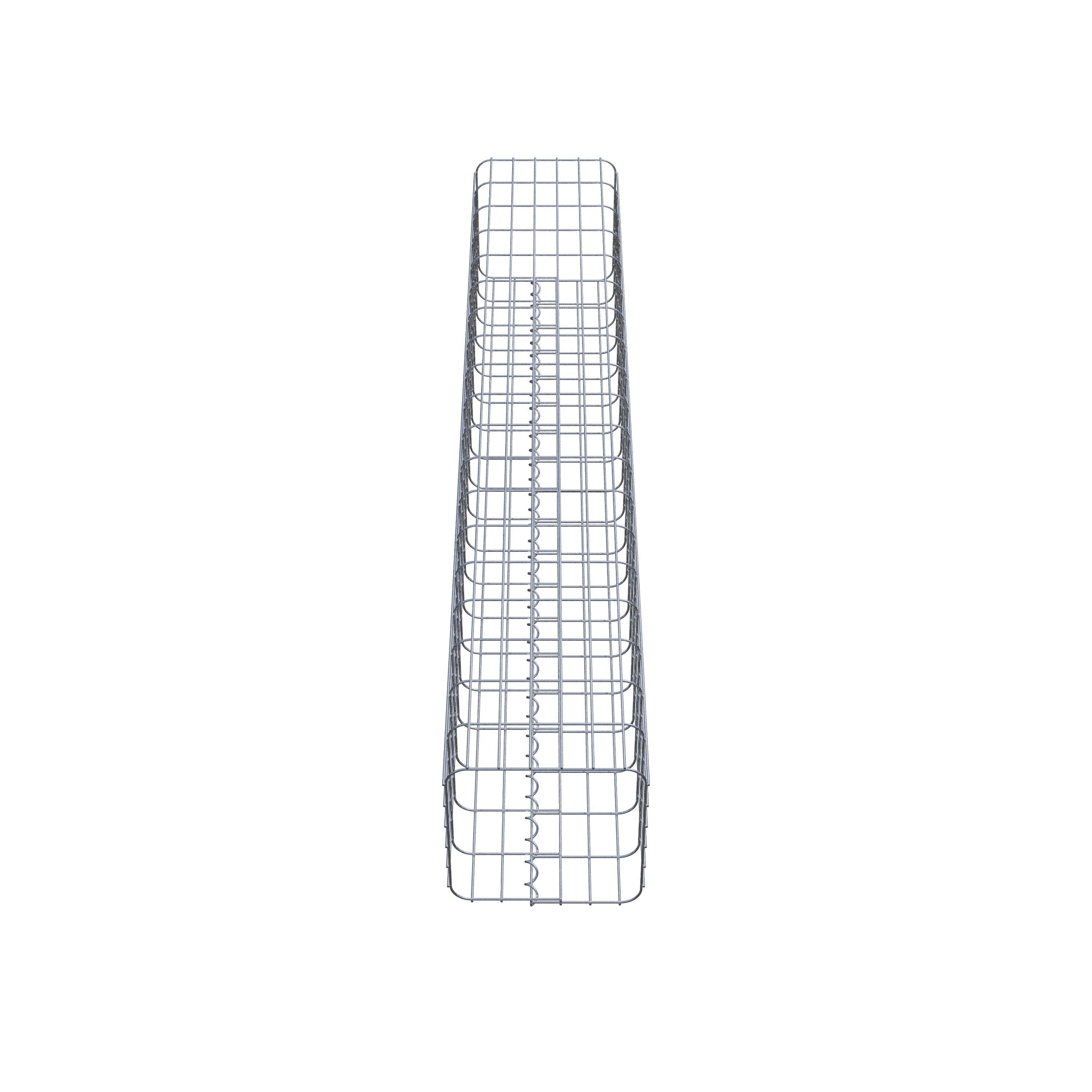 Gabion column 32 x 32 cm, MW 5 x 10 cm square