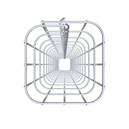 Columna de gaviones 17 x 17 cm, cuadrado MW 5 x 10 cm