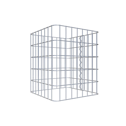 Gabion column 42 x 42 cm, MW 5 x 10 cm square