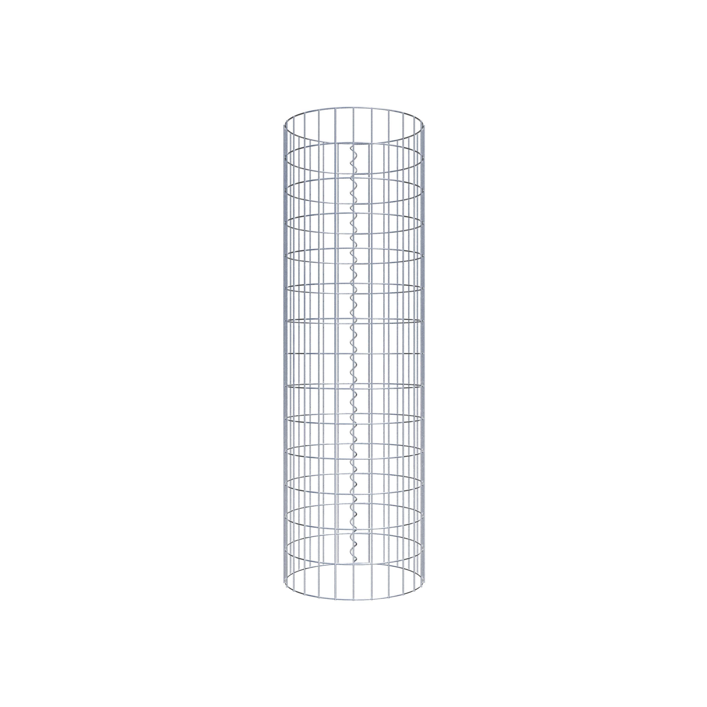 Gabionsøjle diameter 42 cm, MW 5 x 10 cm rund