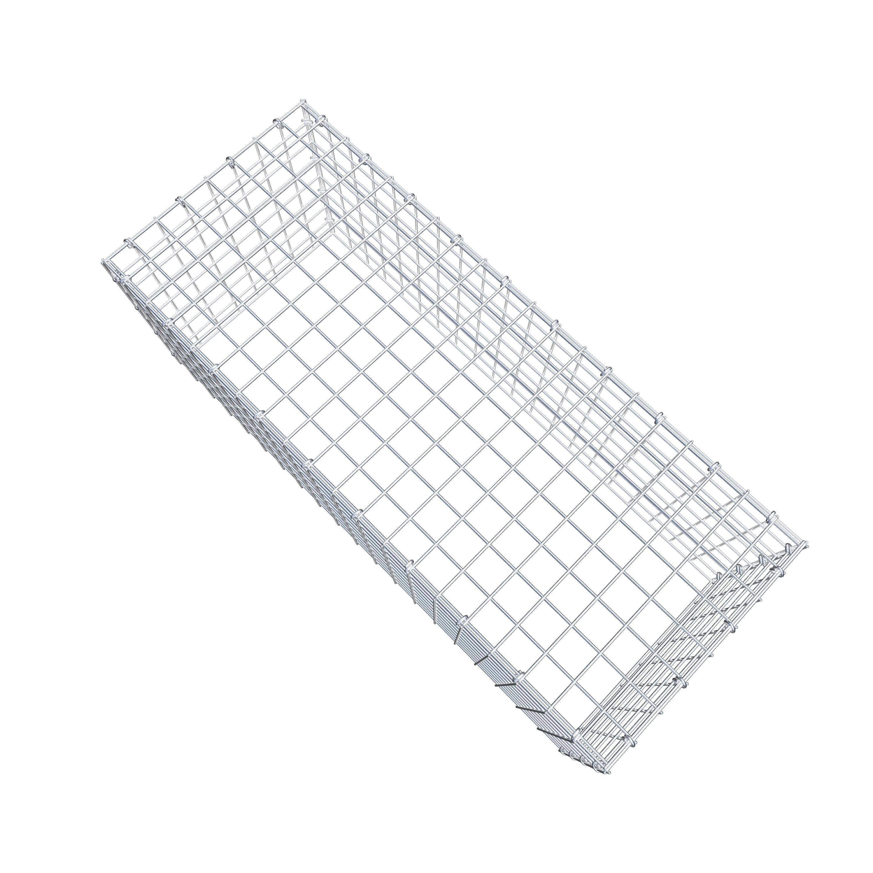 Mounted gabion type 3 100 cm x 40 cm x 40 cm (L x H x D), mesh size 5 cm x 5 cm, C-ring