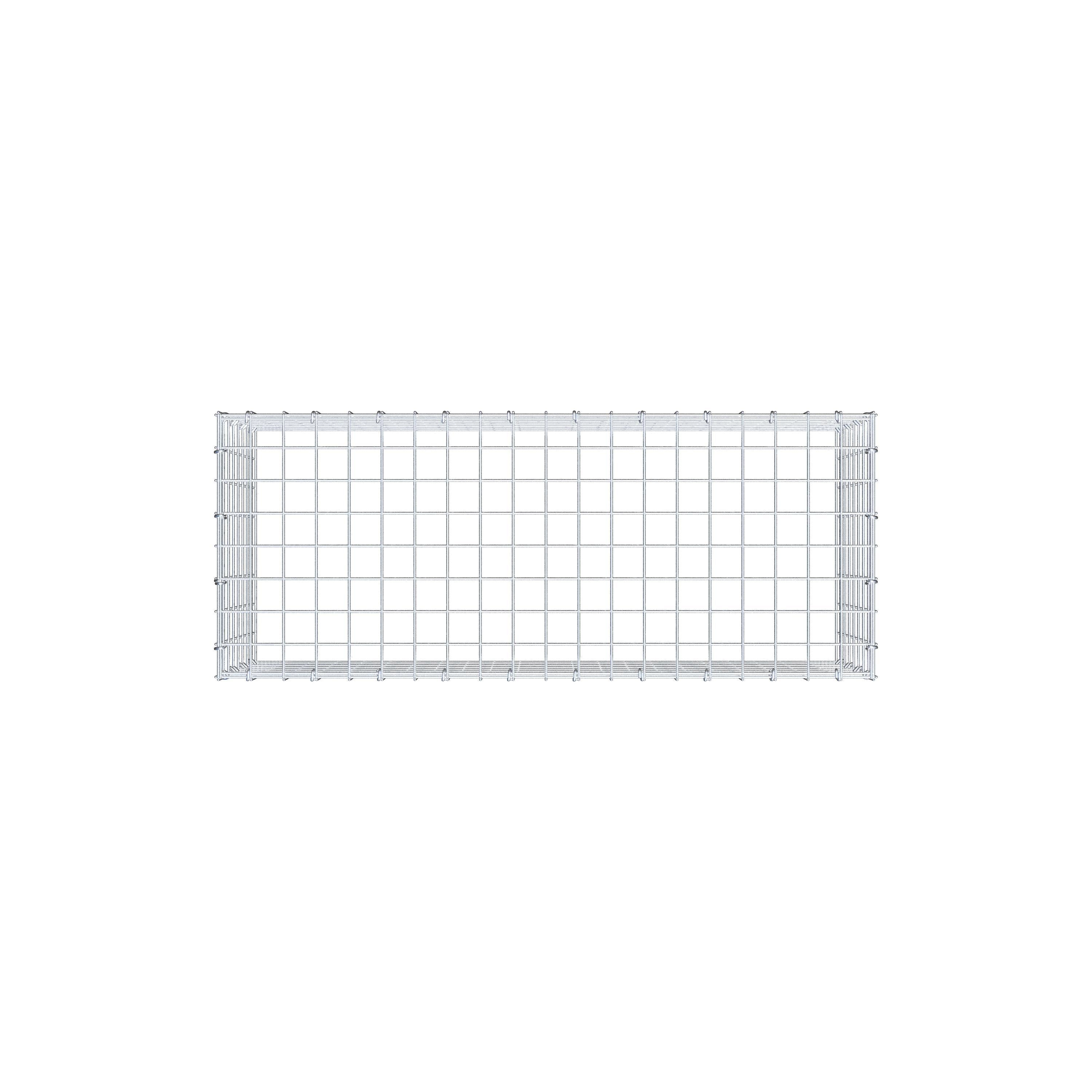 Mounted gabion type 3 100 cm x 40 cm x 40 cm (L x H x D), mesh size 5 cm x 5 cm, C-ring