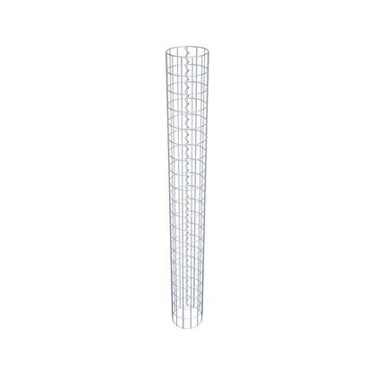 Gabionpelare rund 22 cm diameter, 200 cm höjd, maskstorlek 5 cm x 10 cm