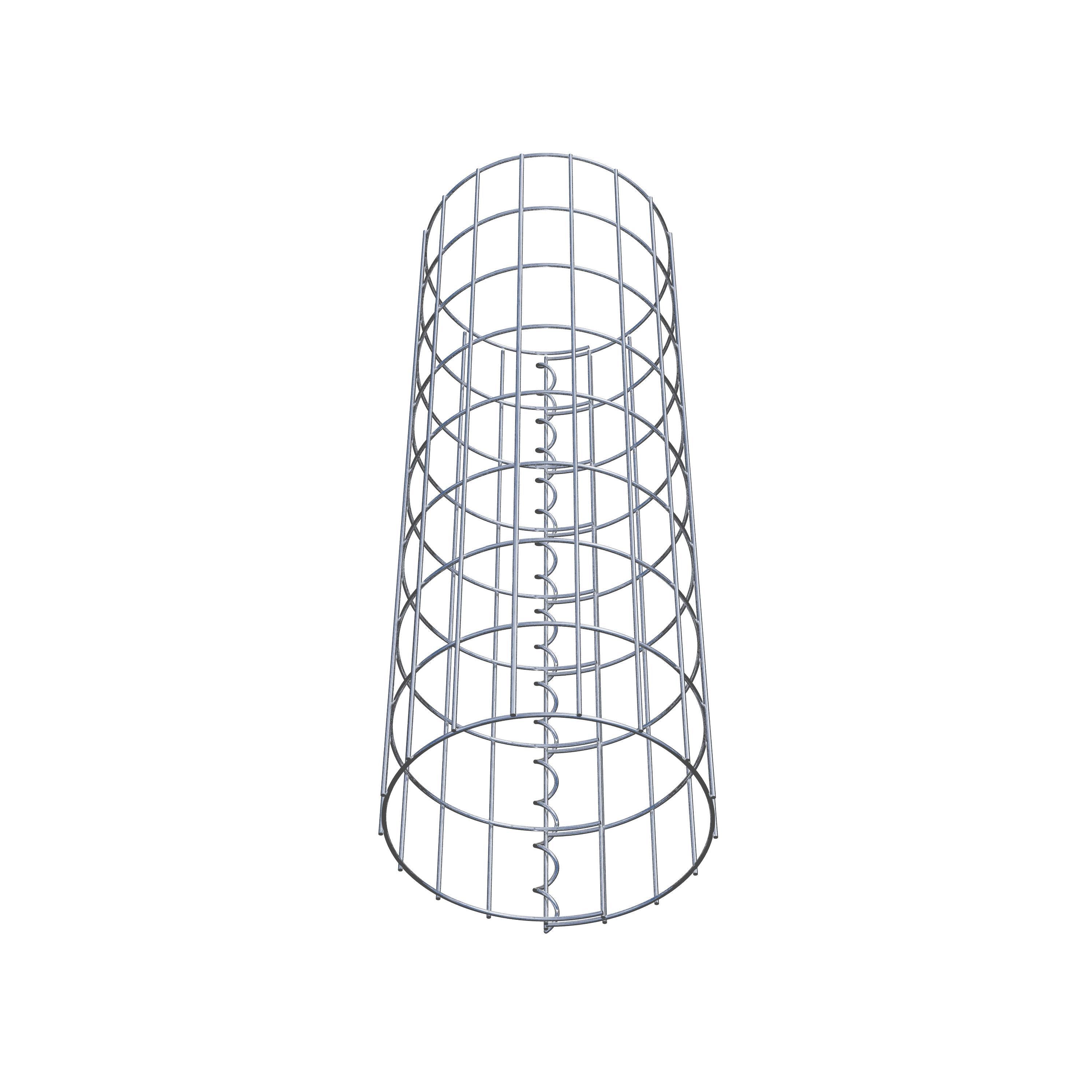 Gabionsøjle ca. 27 cm diameter, 80 cm højde, maskestørrelse 5 cm x 10 cm