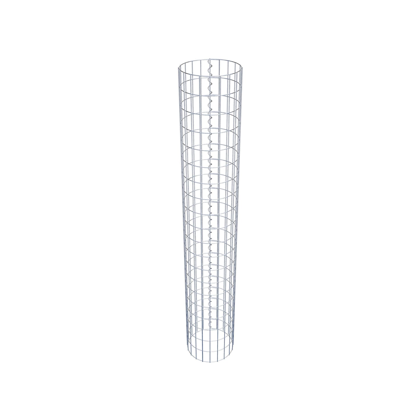 Colonne de gabion ronde 32 cm de diamètre, 200 cm de hauteur, maille 5 cm x 10 cm