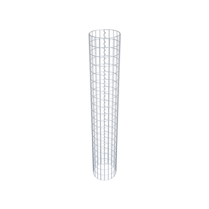 Colonne de gabion ronde 32 cm de diamètre, 200 cm de hauteur, maille 5 cm x 10 cm