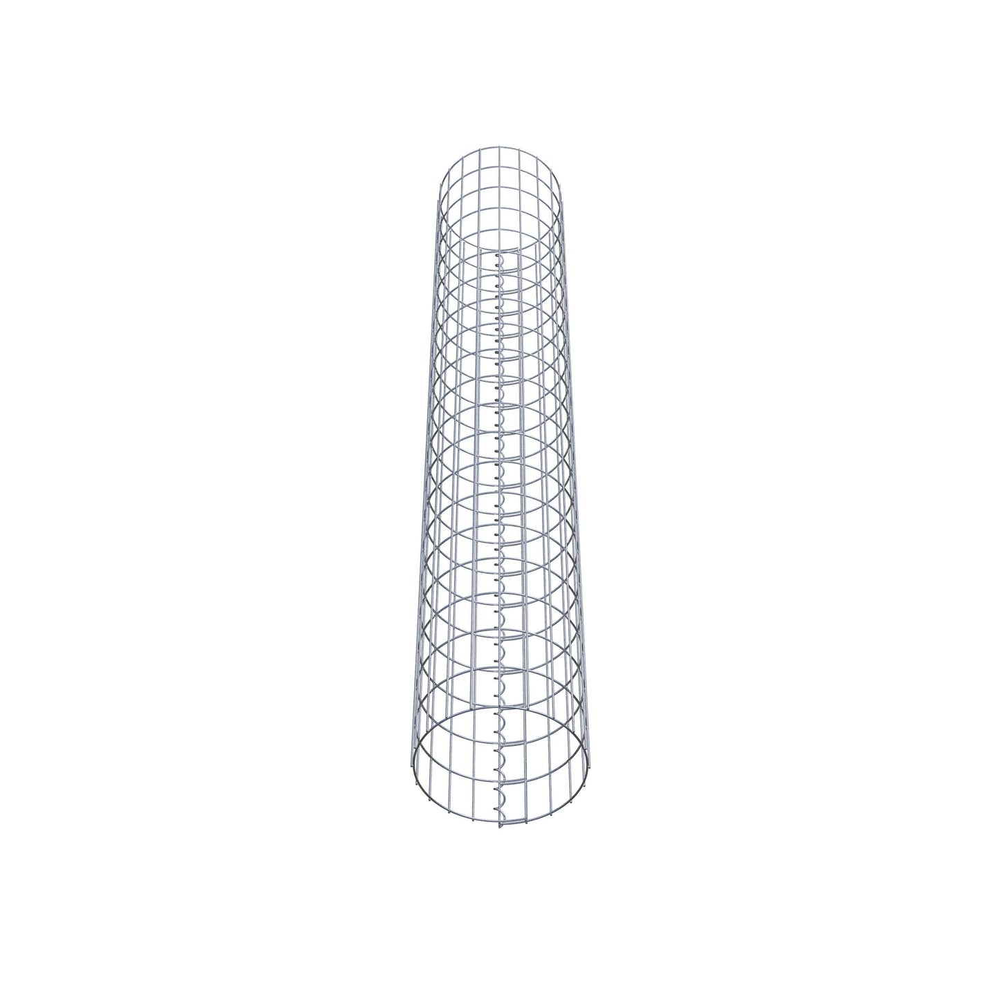 Colonne de gabion ronde 32 cm de diamètre, 200 cm de hauteur, maille 5 cm x 10 cm