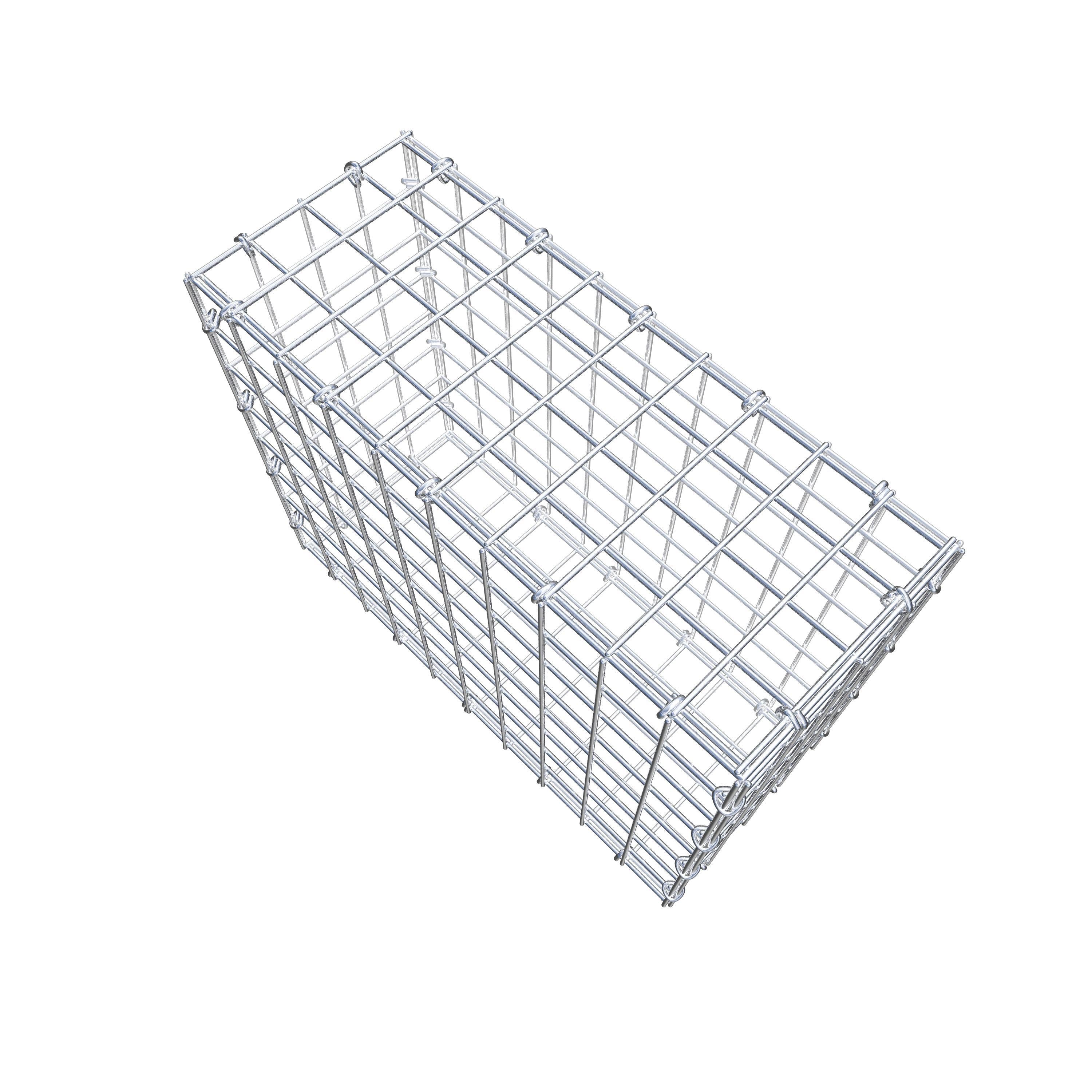 Gabion 50 cm x 40 cm x 20 cm (L x H x D), maskestørrelse 5 cm x 5 cm, C-ring