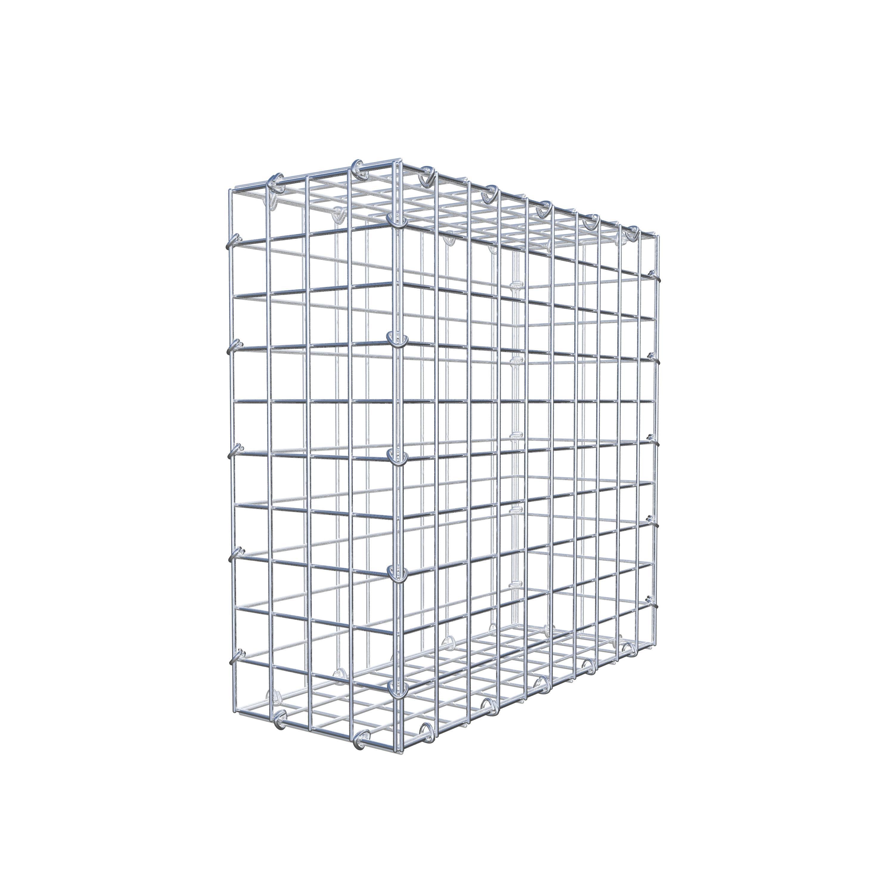 Gabion 50 cm x 50 cm x 20 cm (L x H x D), maskestørrelse 5 cm x 5 cm, C-ring