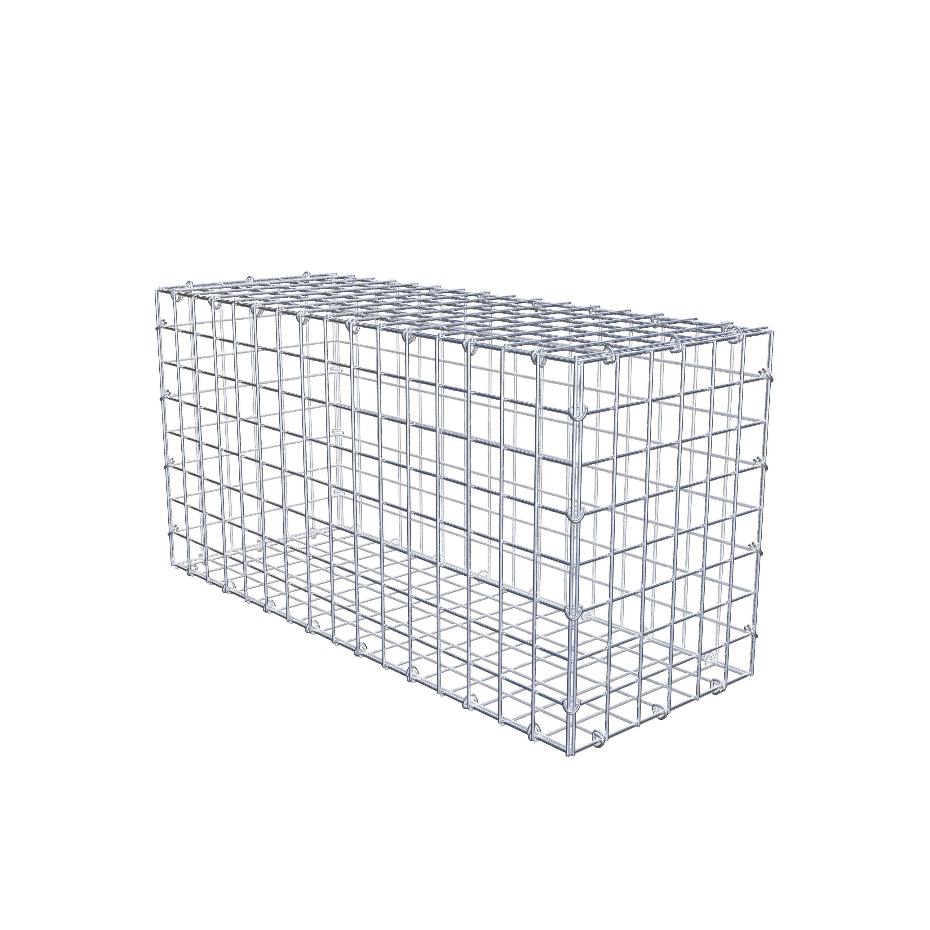 Gabion 80 cm x 40 cm x 30 cm (L x H x D), maskestørrelse 5 cm x 5 cm, C-ring