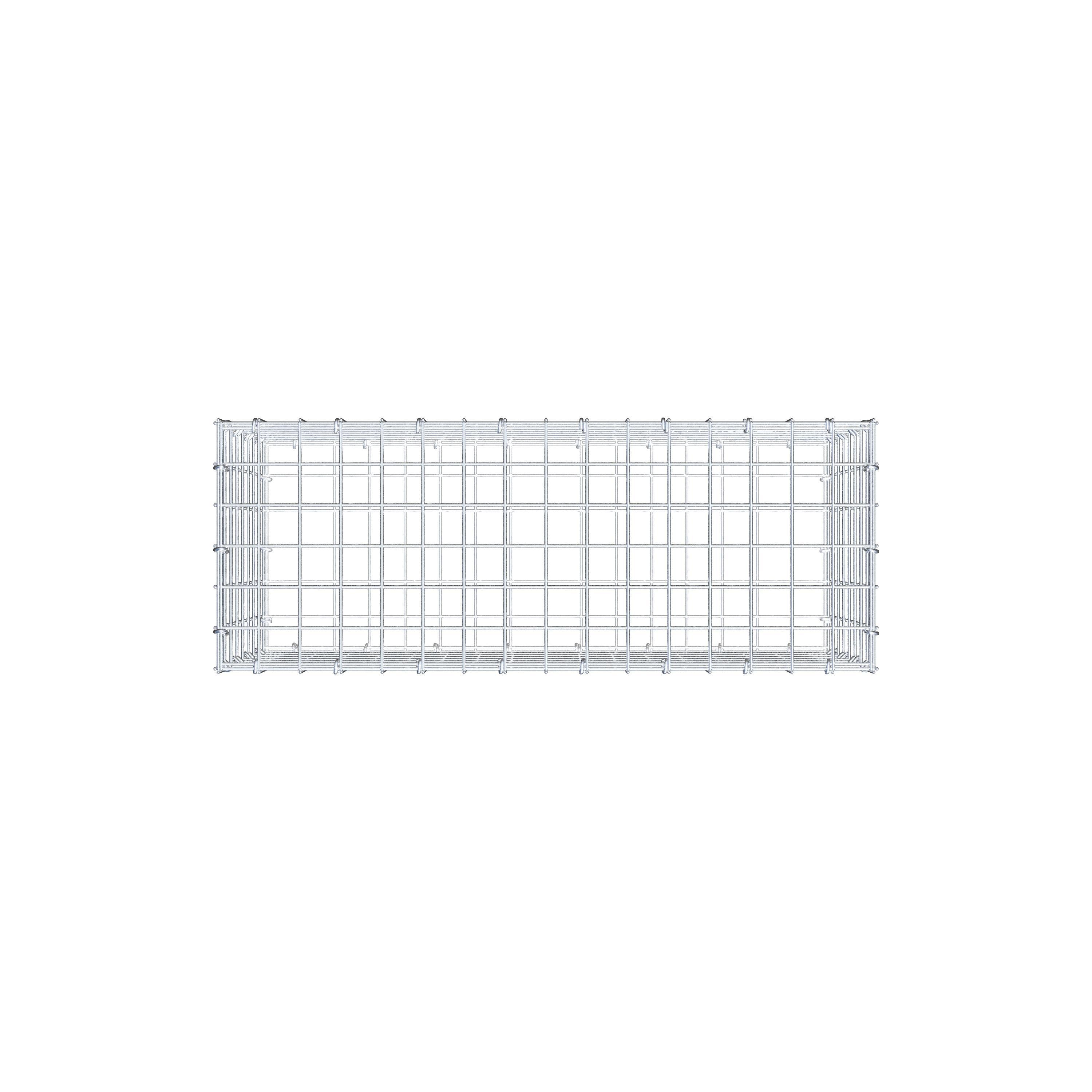 Gabion 80 cm x 40 cm x 30 cm (L x H x D), maskestørrelse 5 cm x 5 cm, C-ring