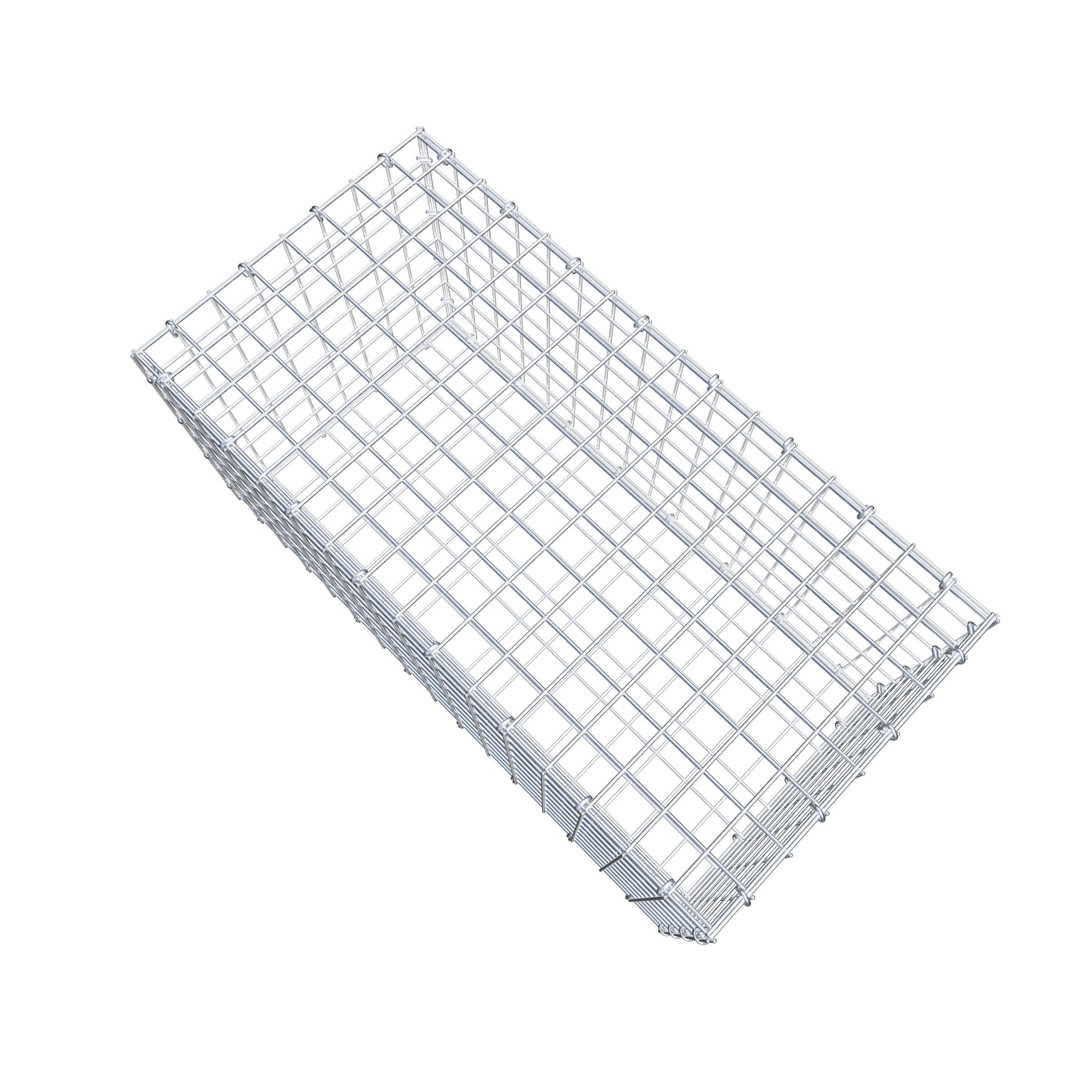 Gabion 80 cm x 40 cm x 40 cm (L x H x D), mesh size 5 cm x 5 cm, C-ring