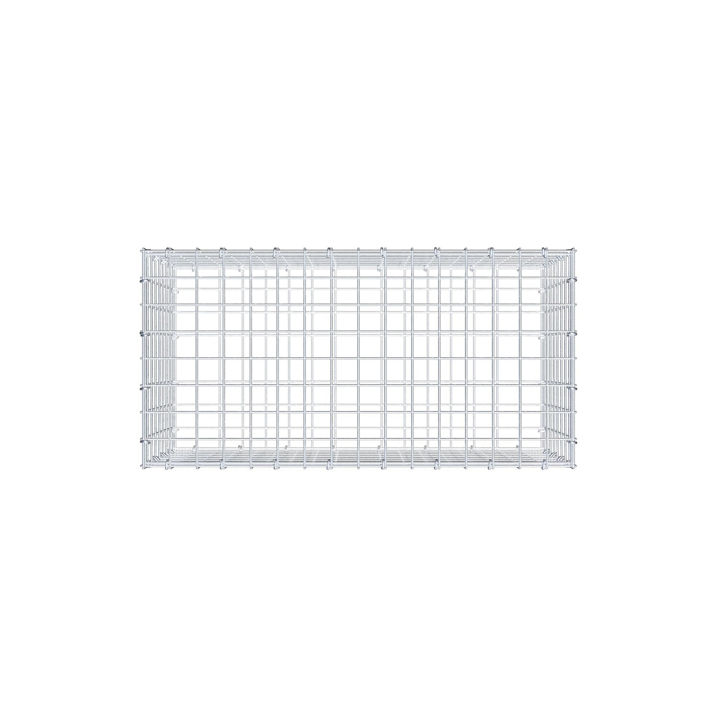 Gabion 80 cm x 40 cm x 40 cm (L x H x D), maskstorlek 5 cm x 5 cm, C-ring