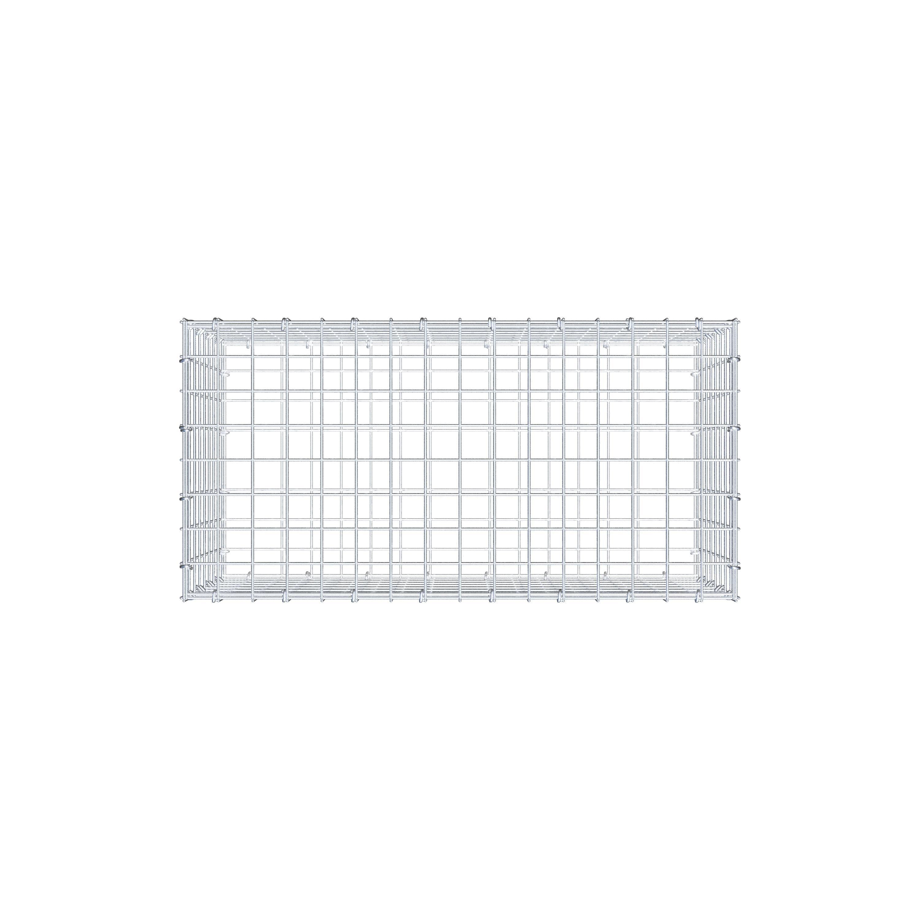 Gabion 80 cm x 40 cm x 40 cm (L x H x D), mesh size 5 cm x 5 cm, C-ring