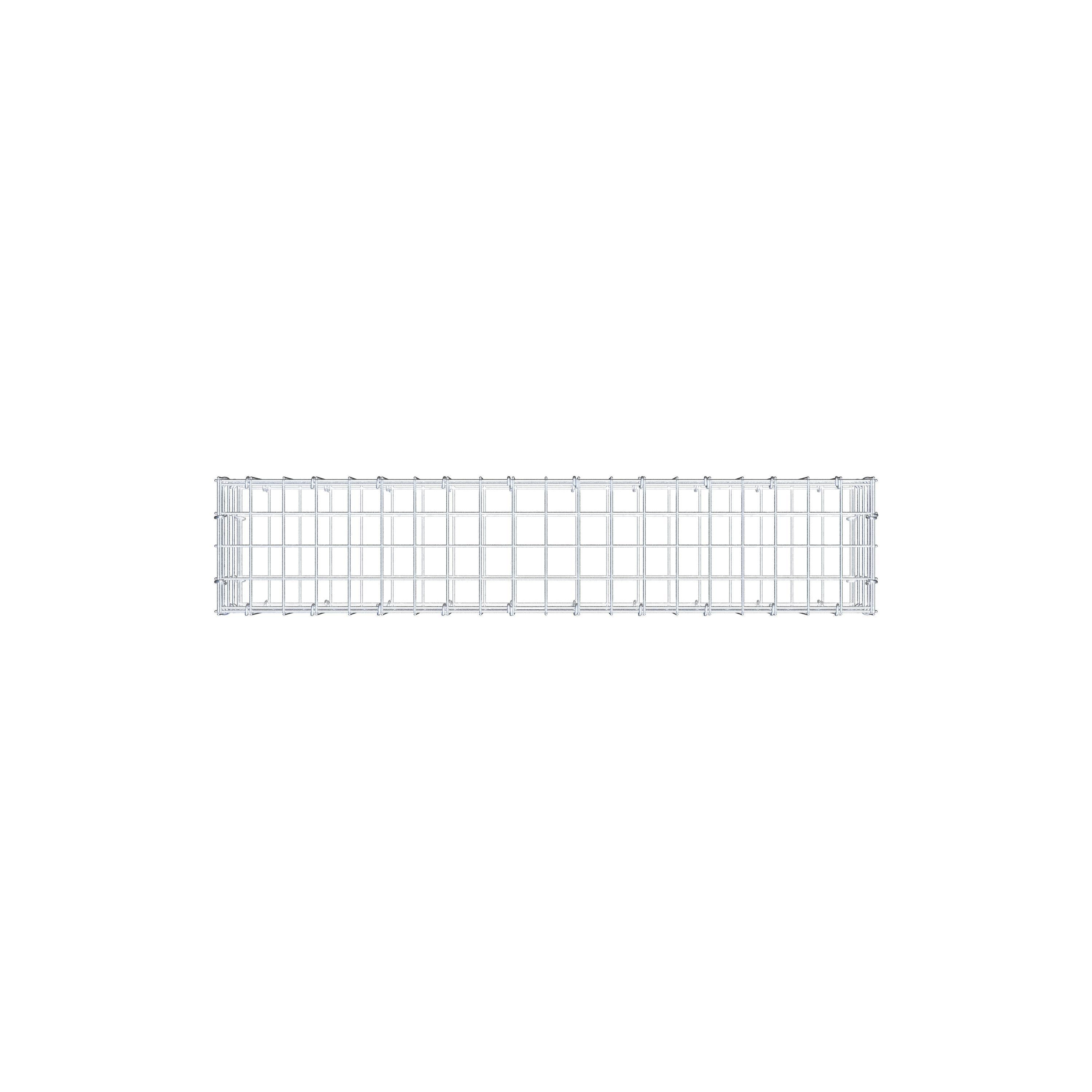 Gabion 100 cm x 20 cm x 20 cm (L x H x D), mesh size 5 cm x 5 cm, C-ring