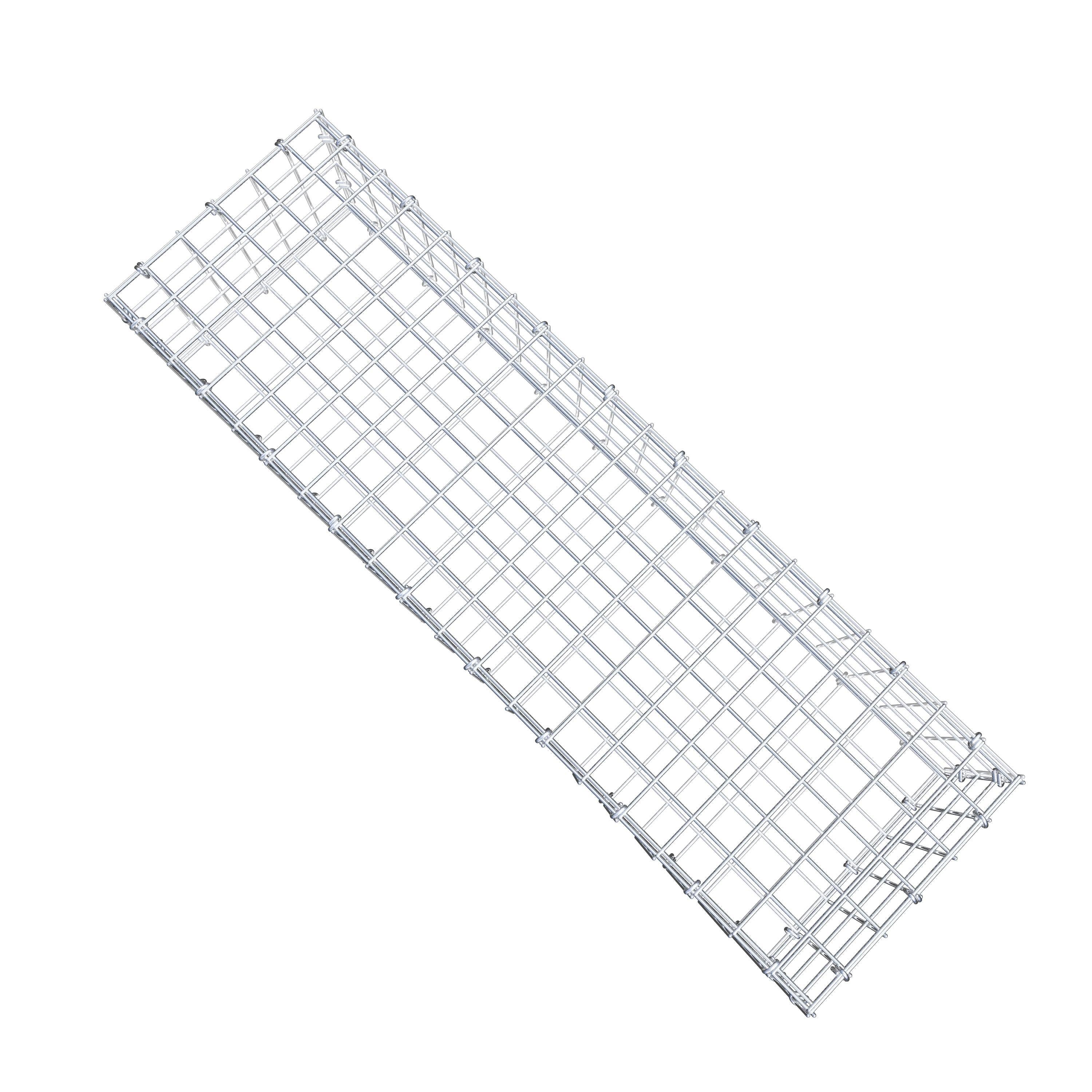 Gabion 100 cm x 20 cm x 30 cm (L x H x D), mesh size 5 cm x 5 cm, C-ring