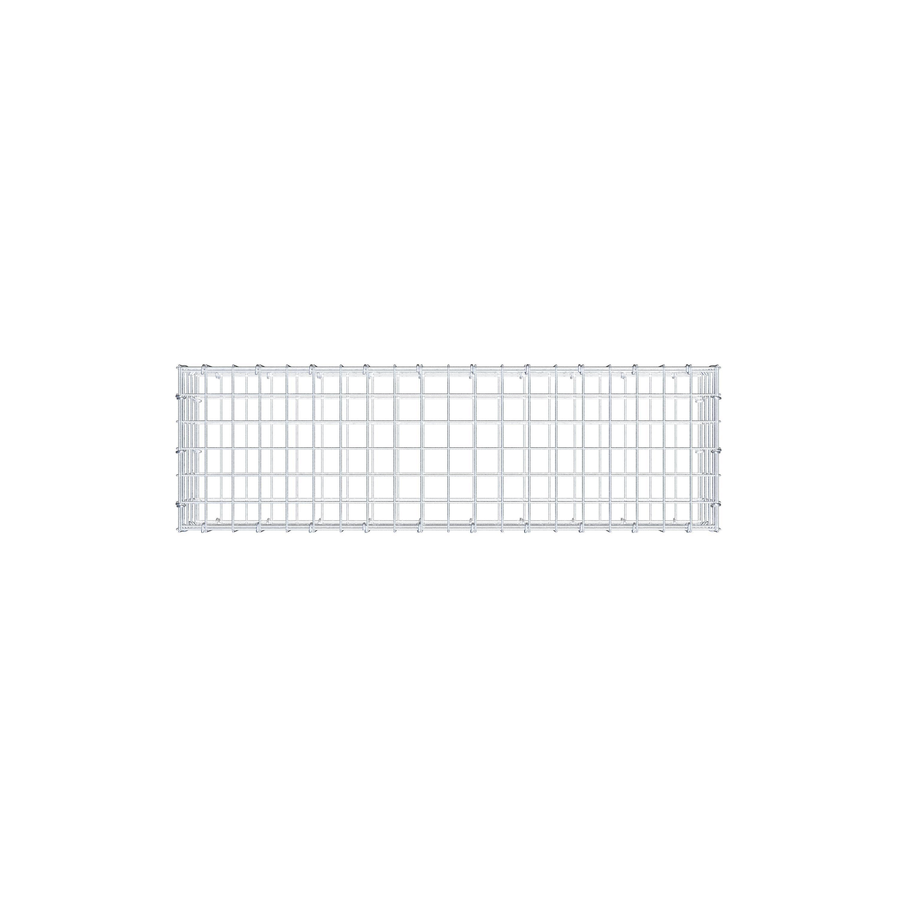 Gabion 100 cm x 20 cm x 30 cm (L x H x D), mesh size 5 cm x 5 cm, C-ring