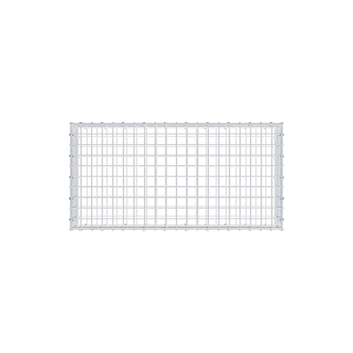 Gabion 100 cm x 20 cm x 50 cm (L x H x D), maskestørrelse 5 cm x 5 cm, C-ring