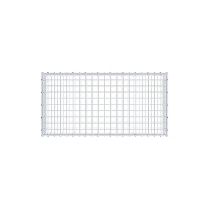 Gabion 100 cm x 20 cm x 50 cm (L x H x D), maskestørrelse 5 cm x 5 cm, C-ring