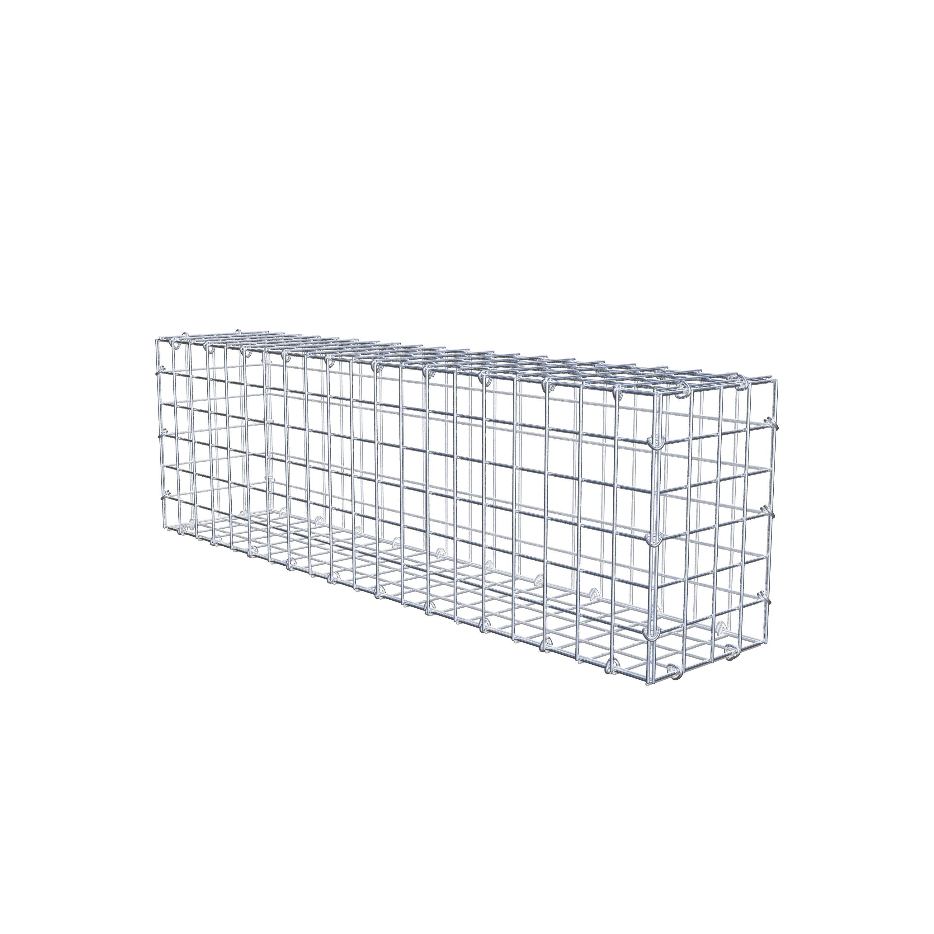 Gabion 100 cm x 30 cm x 20 cm (L x H x D), mesh size 5 cm x 5 cm, C-ring