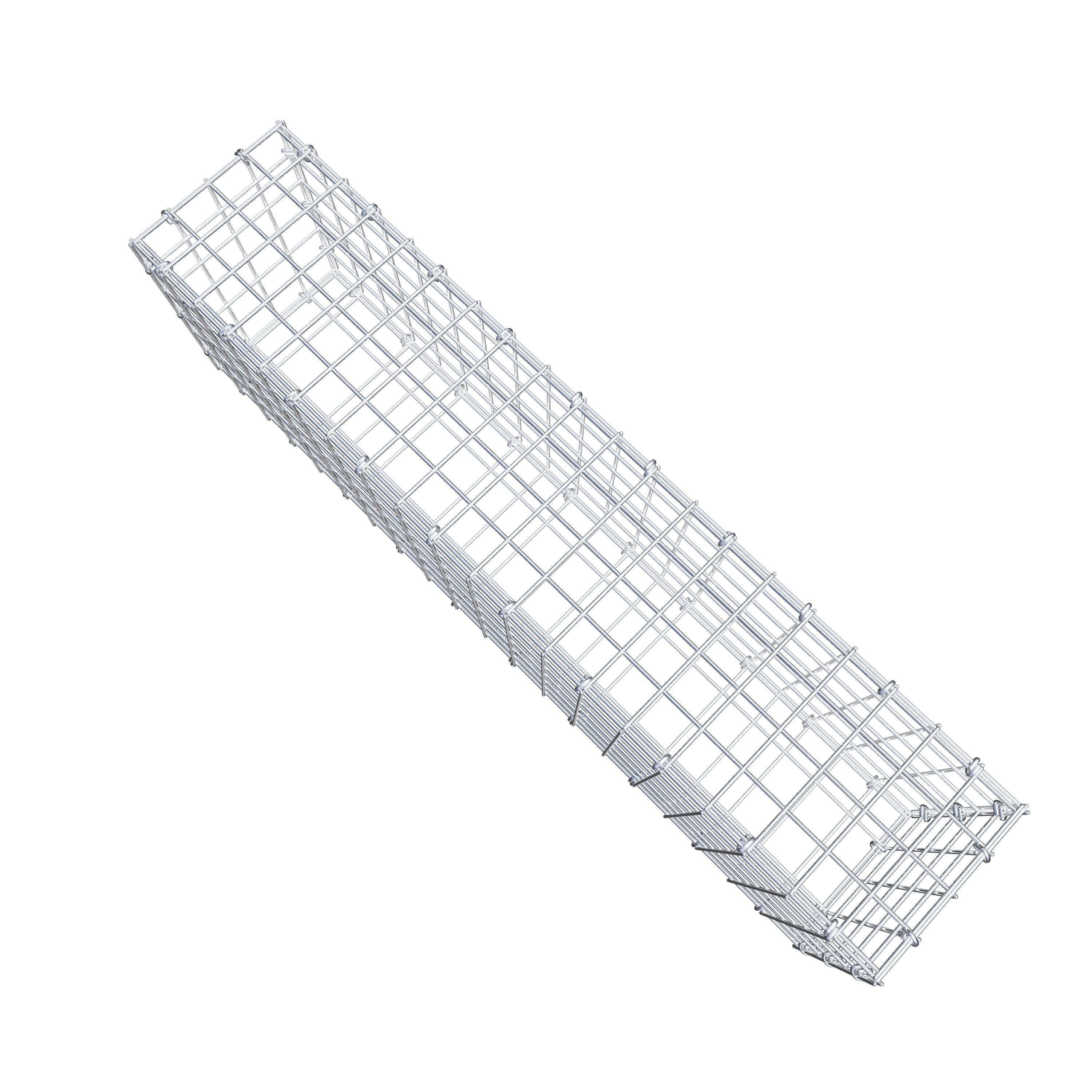 Gabion 100 cm x 30 cm x 20 cm (L x H x D), maskestørrelse 5 cm x 5 cm, C-ring