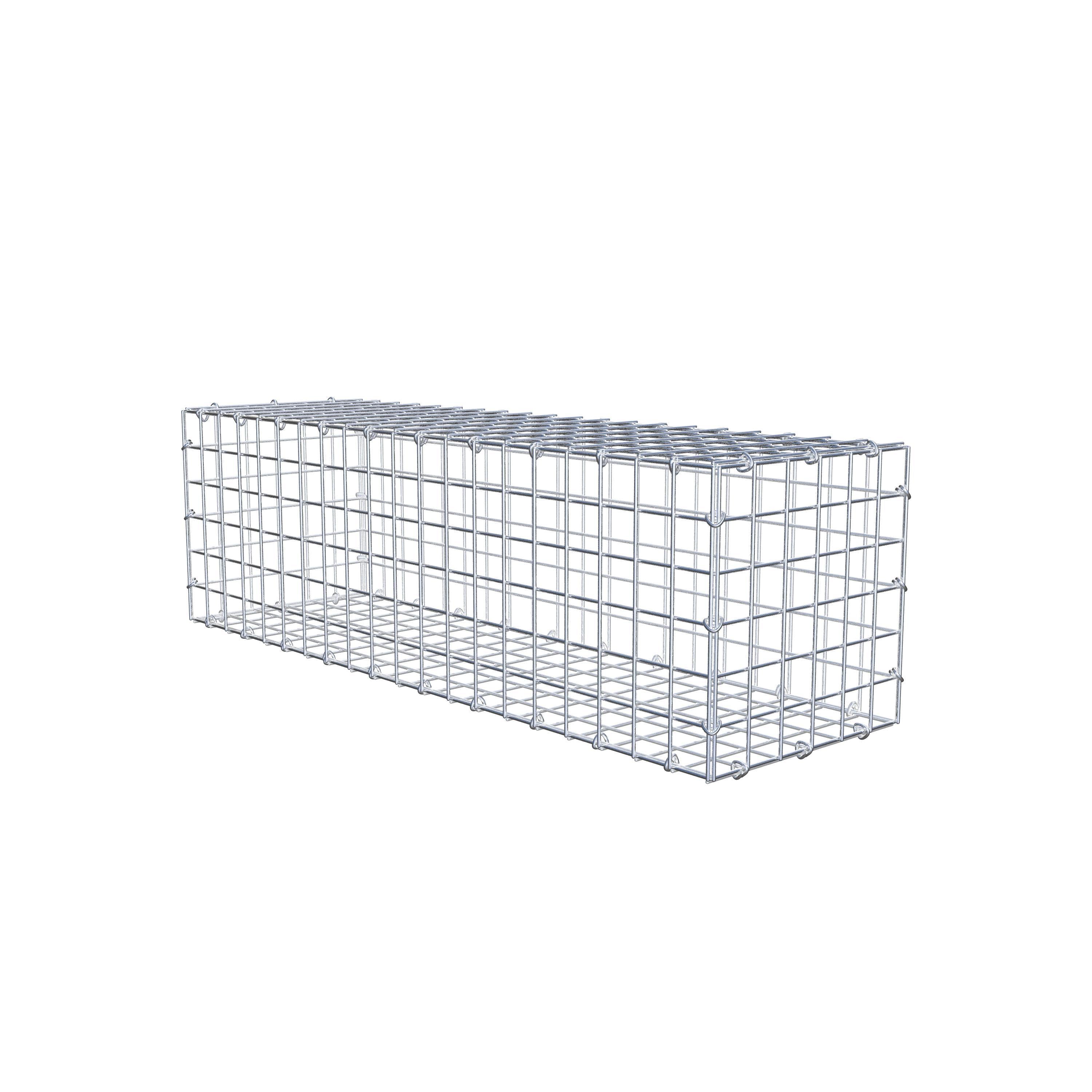 Gabion 100 cm x 30 cm x 30 cm (L x H x D), maskestørrelse 5 cm x 5 cm, C-ring