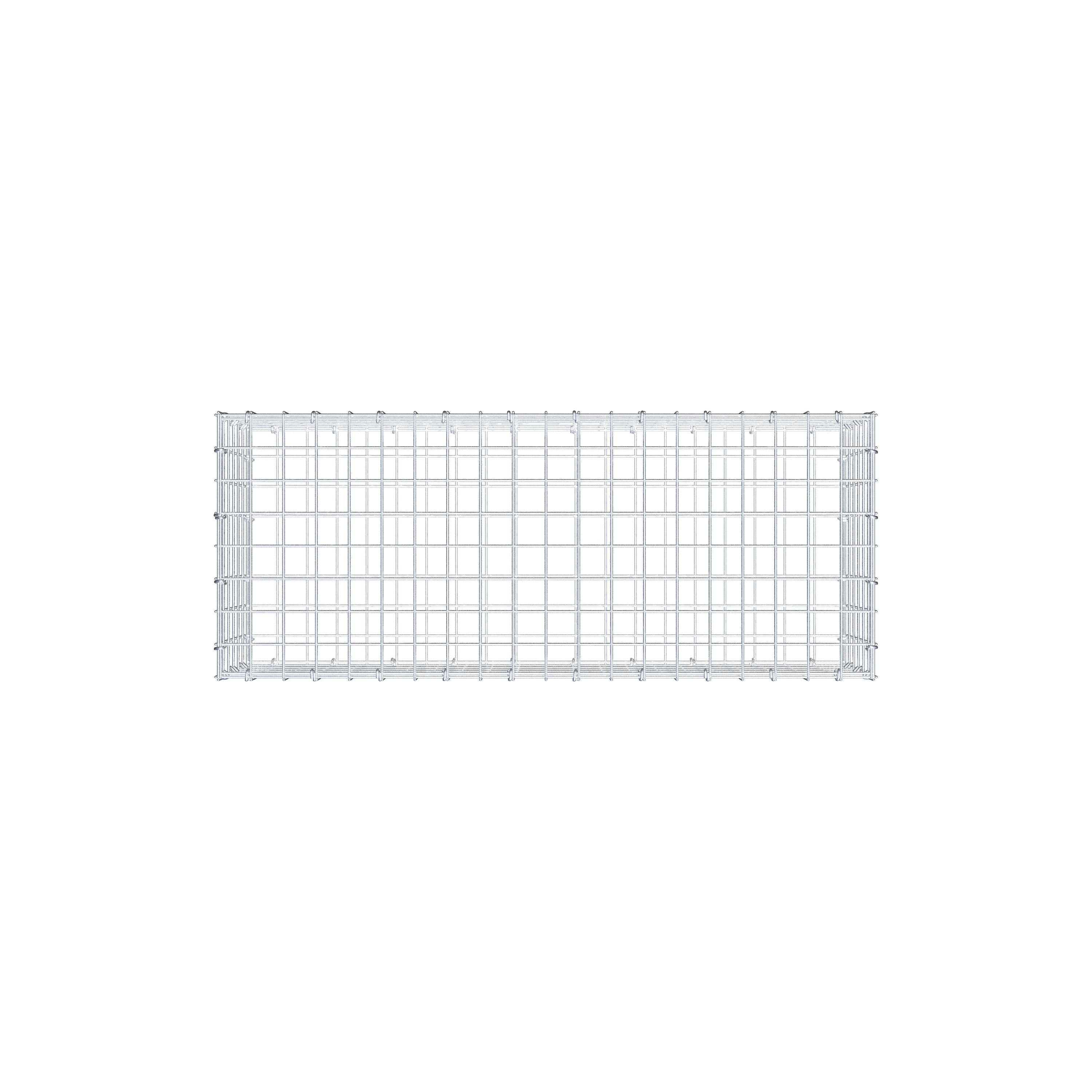 Gabione 100 cm x 30 cm x 40 cm (L x H x T), Maschenweite 5 cm x 5 cm, C-Ring