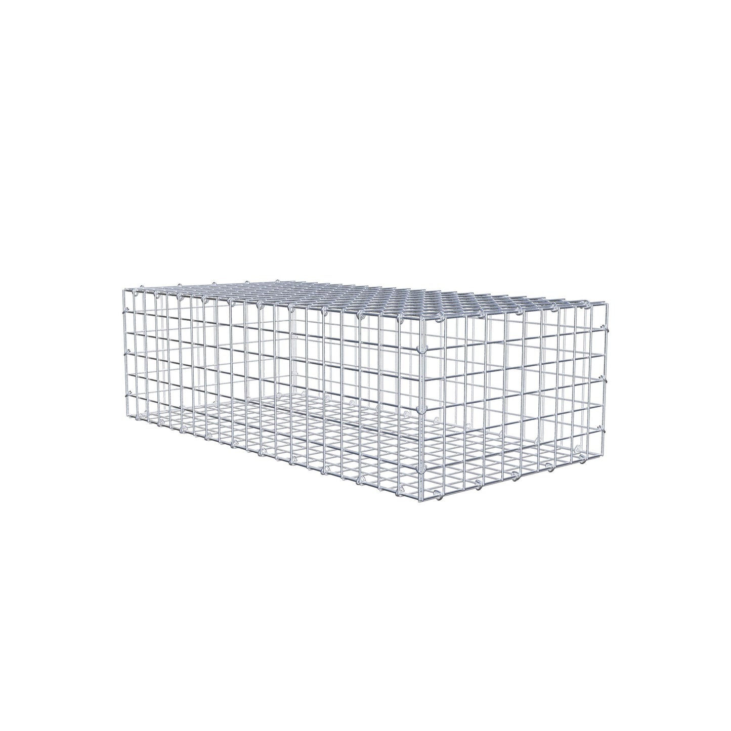 Gabion 100 cm x 30 cm x 50 cm (L x H x P), mailles 5 cm x 5 cm, anneau en C
