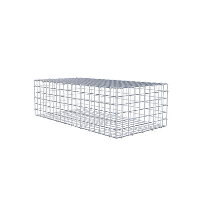Gabion 100 cm x 30 cm x 50 cm (L x H x P), mailles 5 cm x 5 cm, anneau en C
