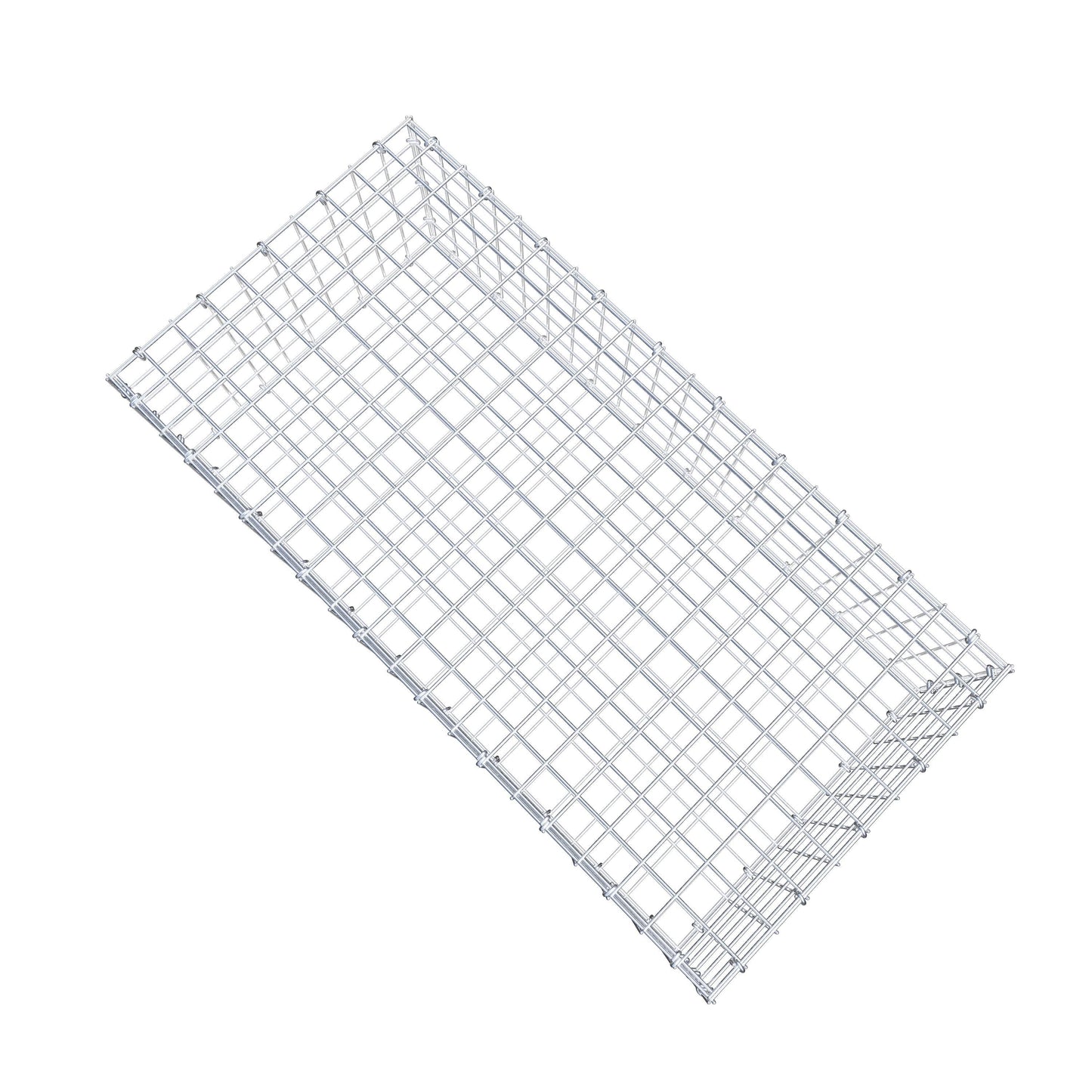 Gabion 100 cm x 30 cm x 50 cm (L x H x P), mailles 5 cm x 5 cm, anneau en C