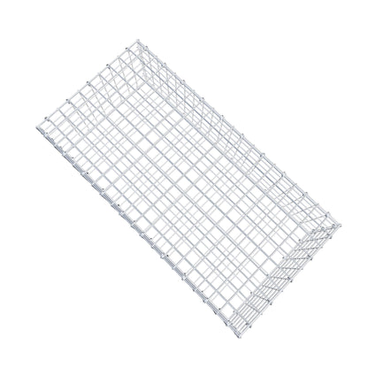 Gabion 100 cm x 30 cm x 50 cm (L x H x P), mailles 5 cm x 5 cm, anneau en C