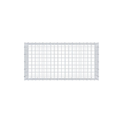 Gabion 100 cm x 30 cm x 50 cm (L x H x P), mailles 5 cm x 5 cm, anneau en C