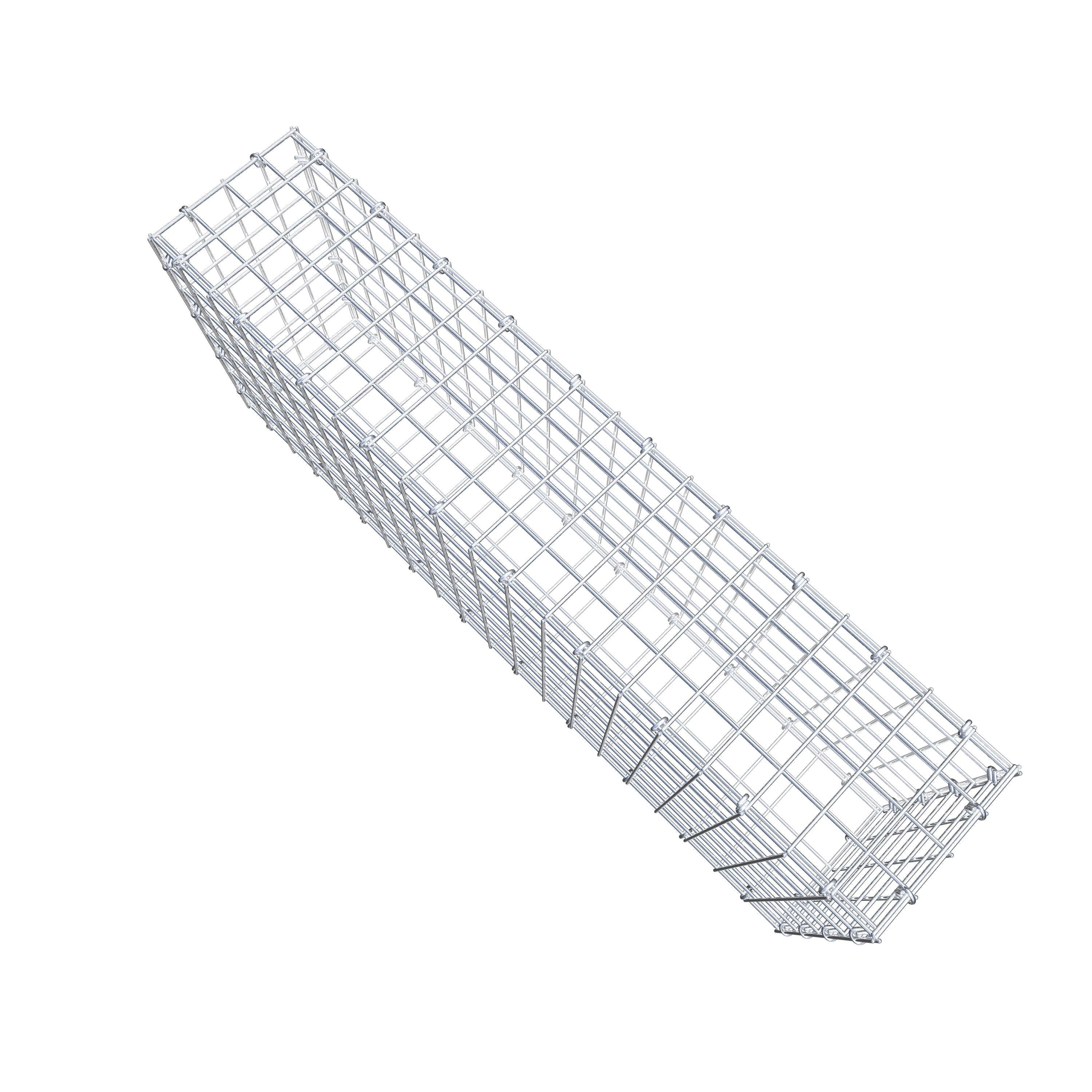 Gabion 100 cm x 40 cm x 20 cm (L x H x D), mesh size 5 cm x 5 cm, C-ring