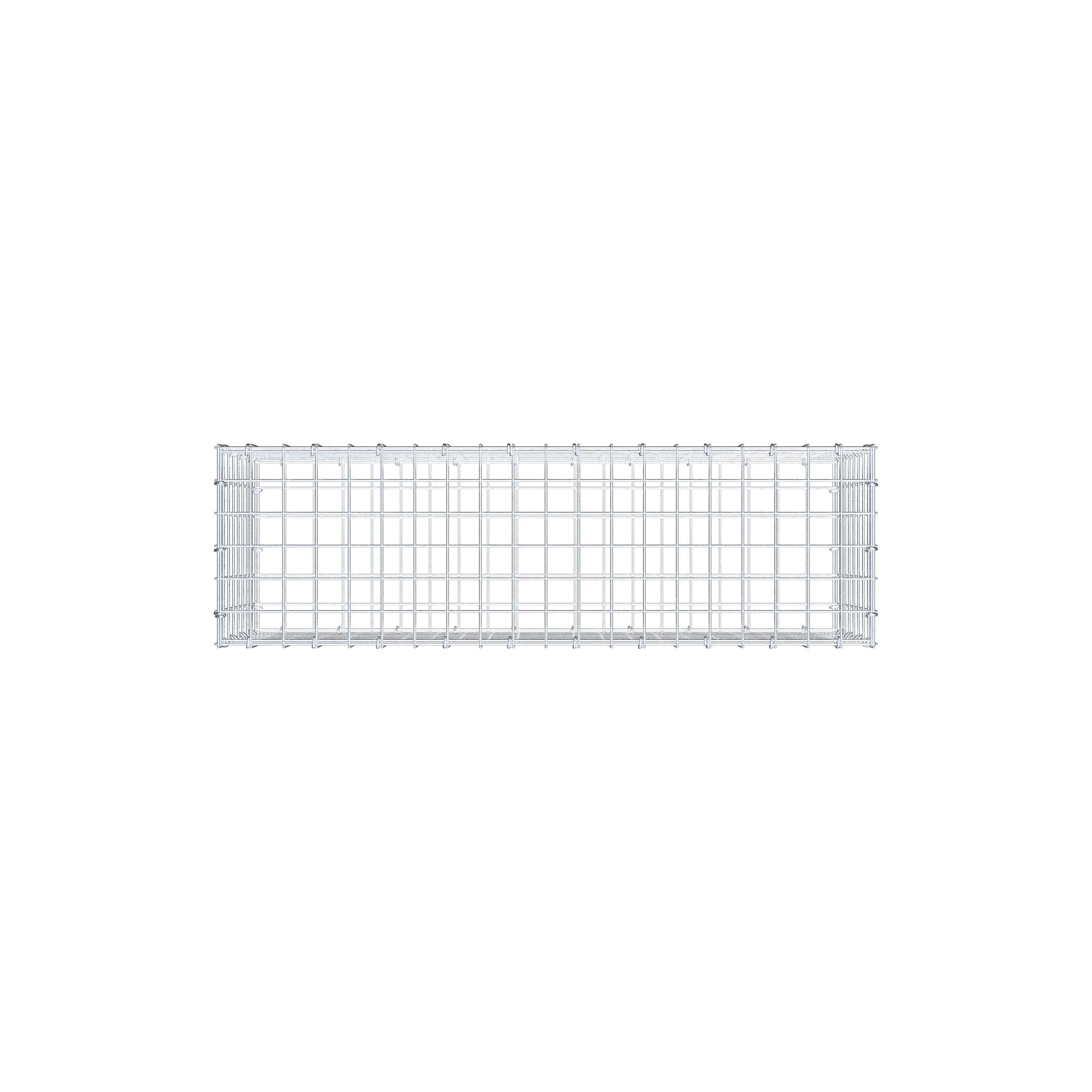 Gabion 100 cm x 40 cm x 30 cm (L x H x D), mesh size 5 cm x 5 cm, C-ring