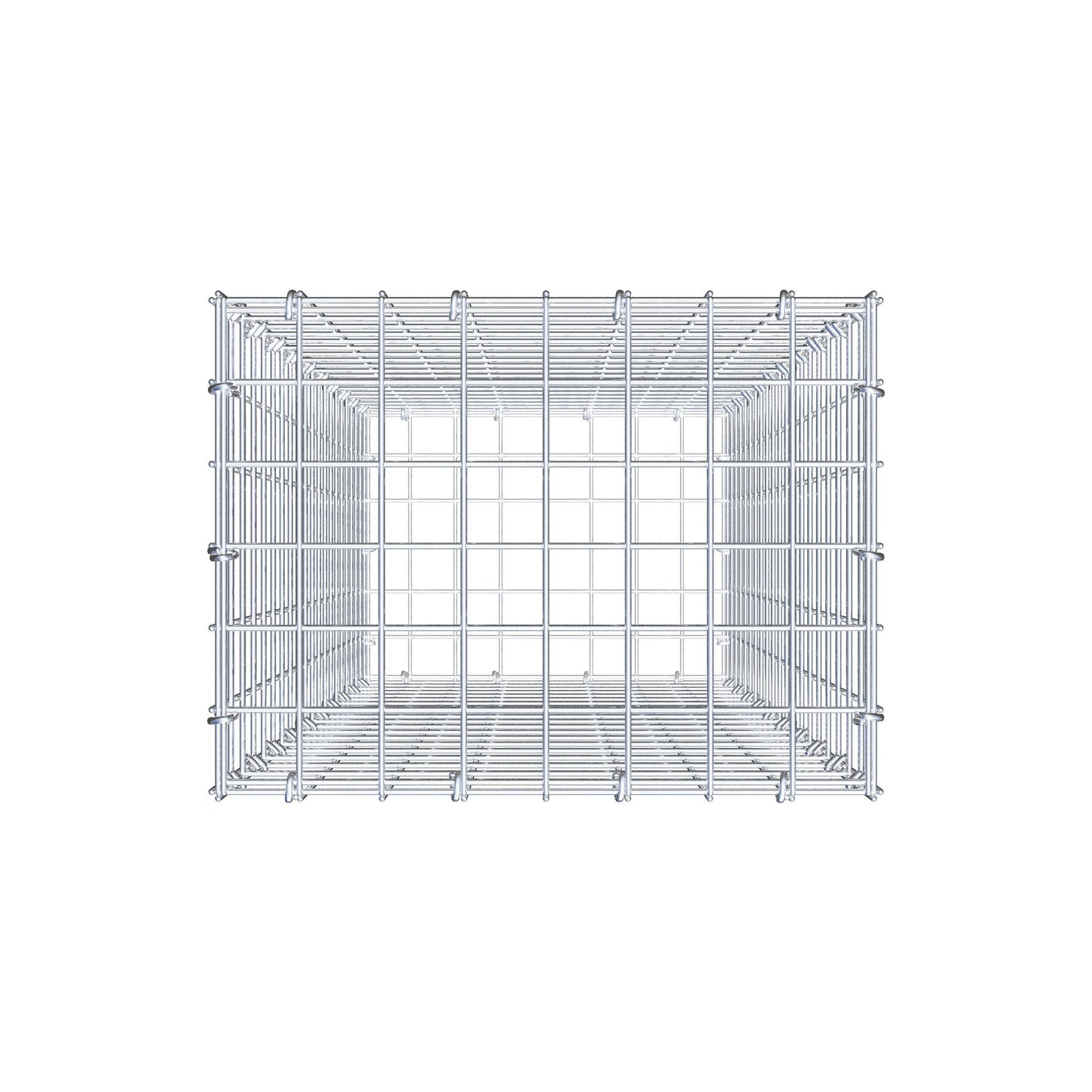 Schanskorf 100 cm x 40 cm x 30 cm (L x H x D), maaswijdte 5 cm x 5 cm, C-ring