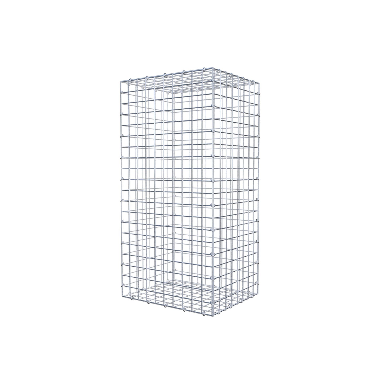 Gabione 100 cm x 40 cm x 50 cm (L x H x T), Maschenweite 5 cm x 5 cm, C-Ring