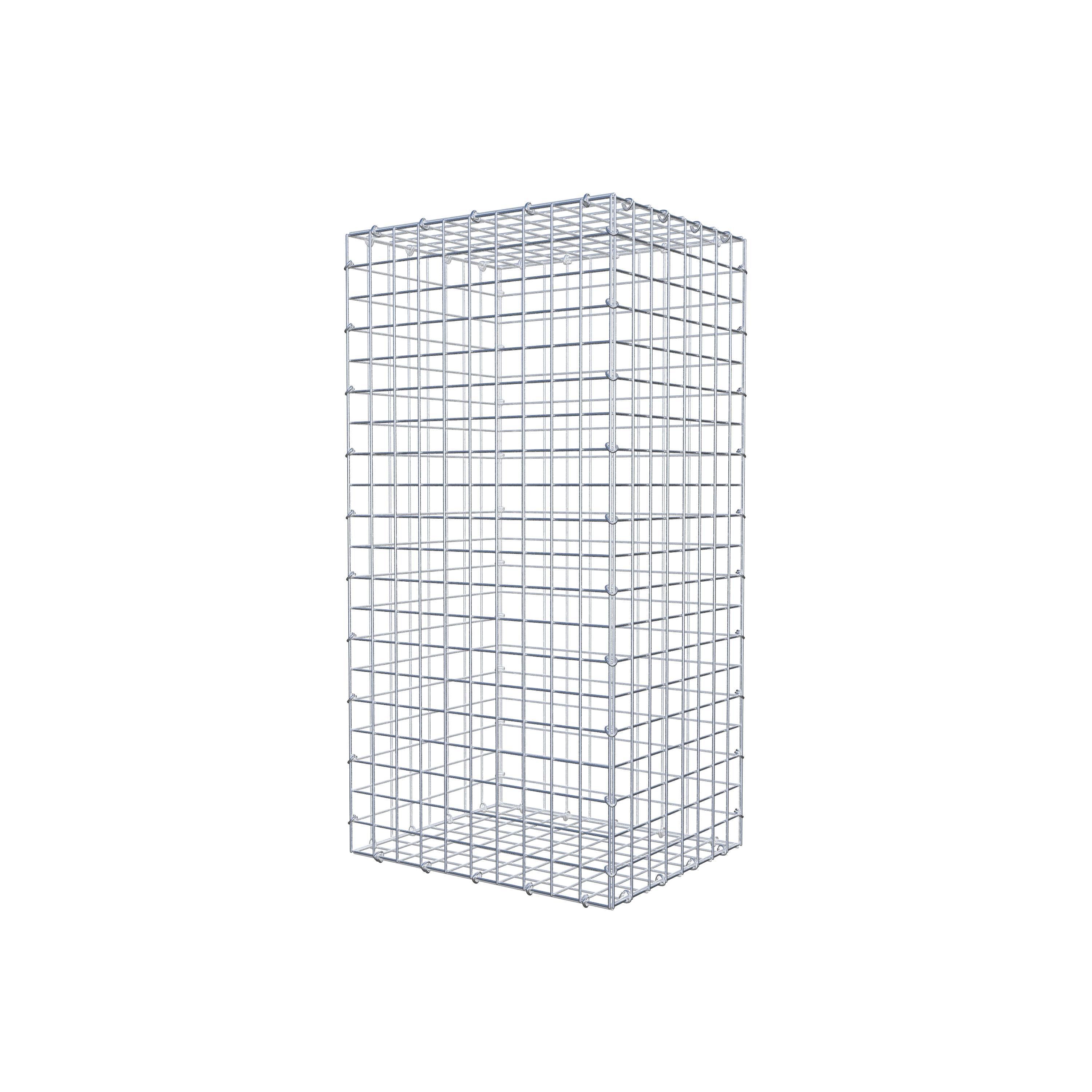 Gabion 100 cm x 40 cm x 50 cm (L x H x D), mesh size 5 cm x 5 cm, C-ring