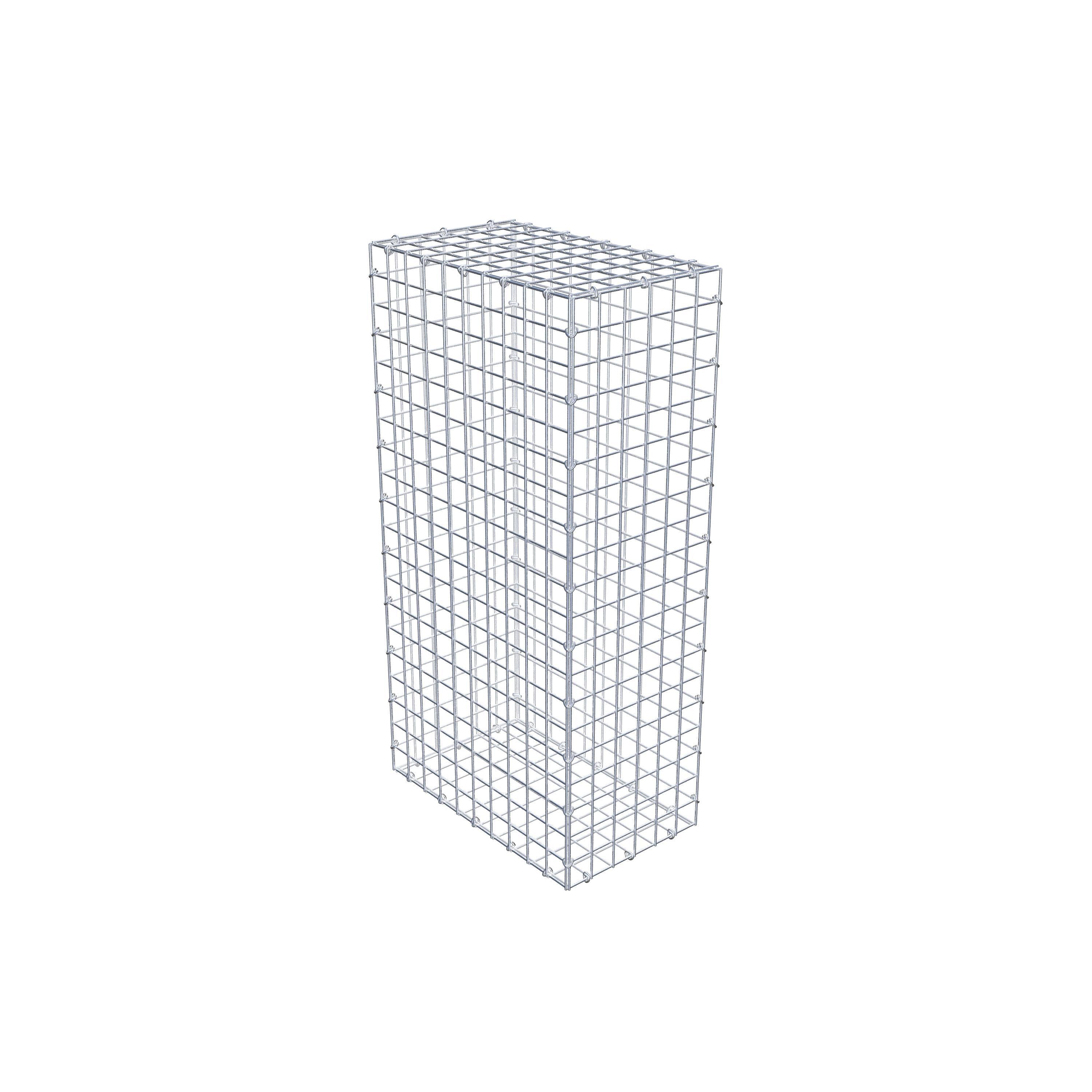 Gabion 100 cm x 50 cm x 30 cm (L x H x D), mesh size 5 cm x 5 cm, C-ring