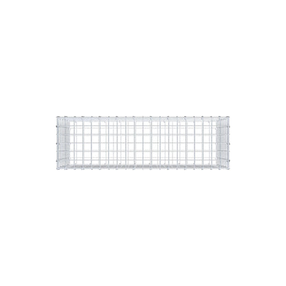 Gabion 100 cm x 50 cm x 30 cm (L x H x D), maskestørrelse 5 cm x 5 cm, C-ring